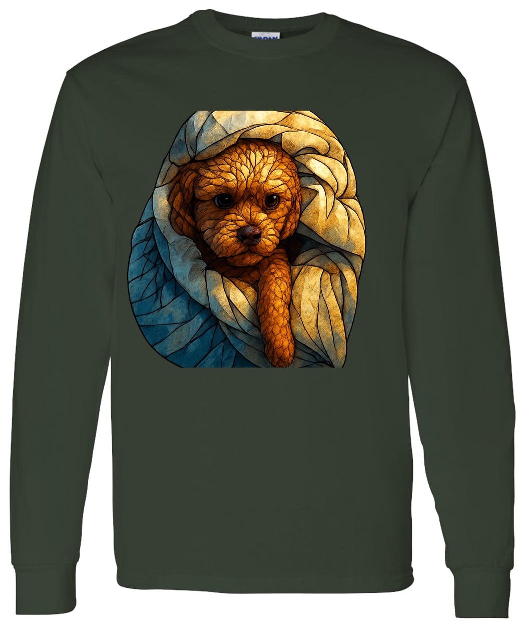 G540 LS T-Shirt 5.3 oz. - Forest Green