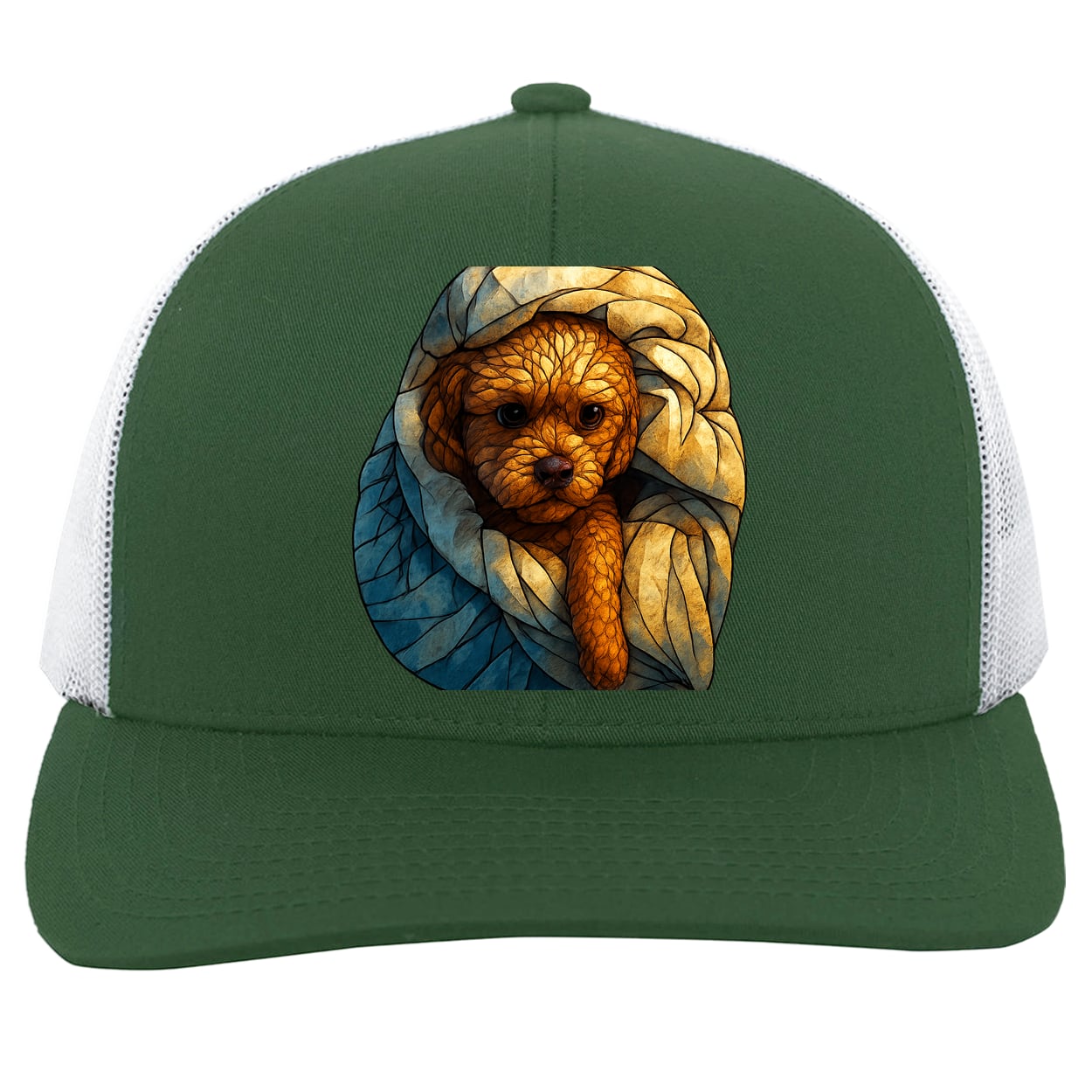 104C Trucker Snap Back - Dark Green/White
