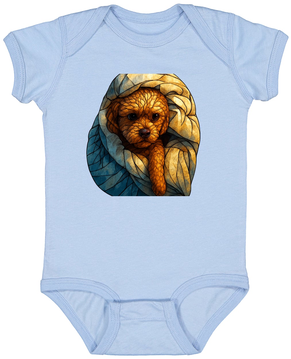 4424 Infant Fine Jersey Bodysuit - Light Blue