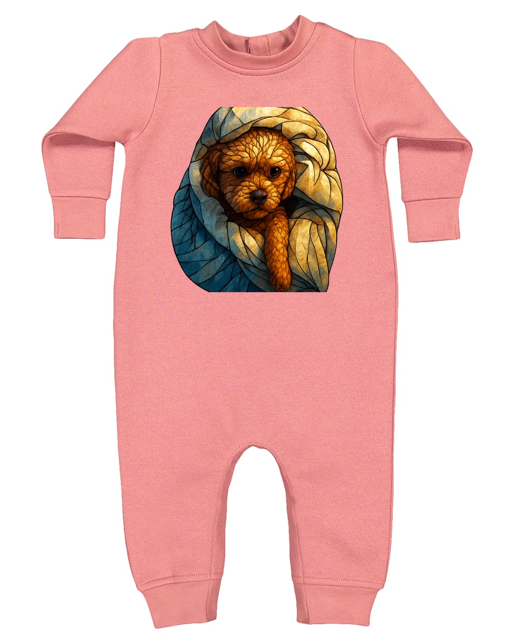 4447 Rabbit Skins Infant Fleece One-Piece Bodysuit - Mauvelous