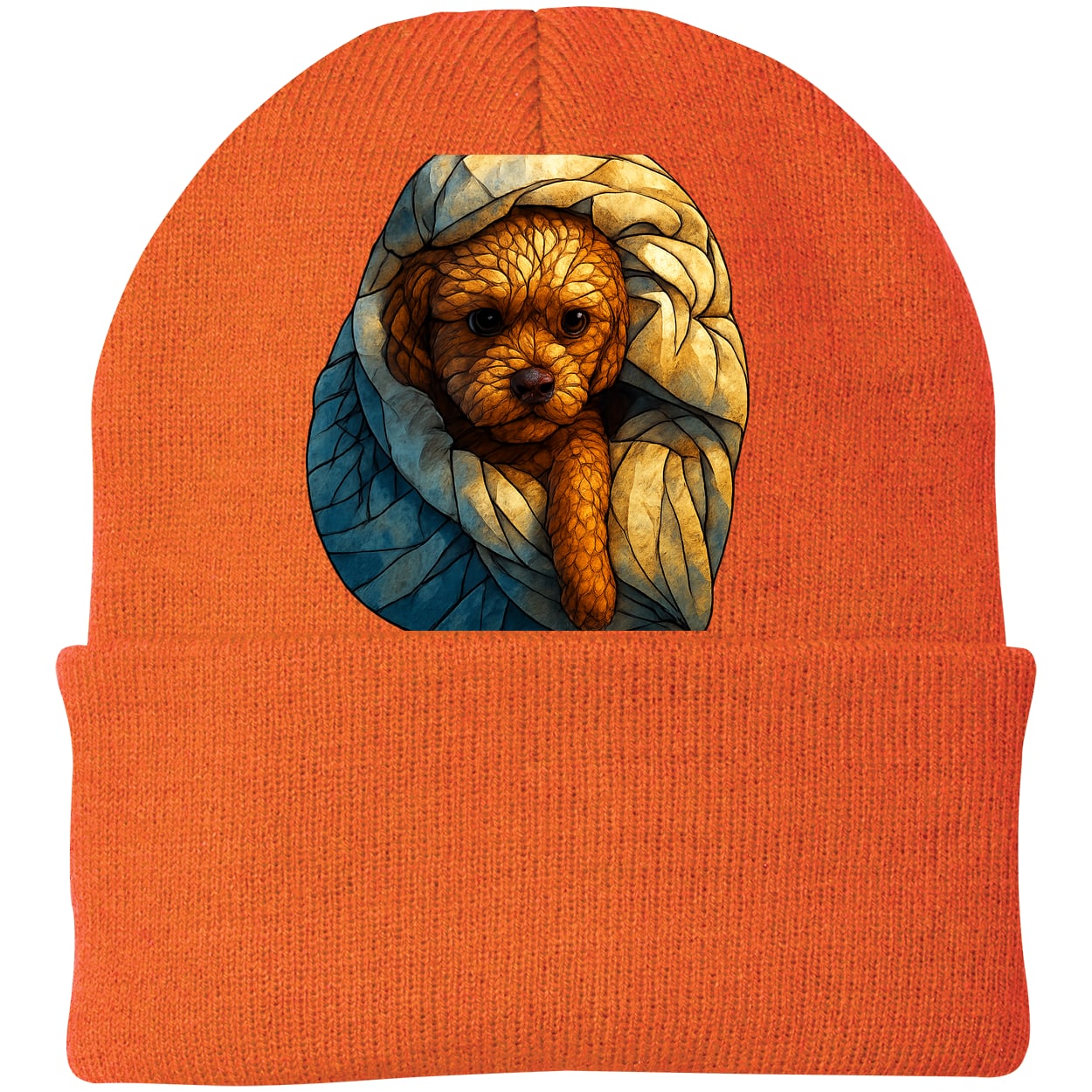 CP90 Port & Company Knit Beanie - Neon Orange
