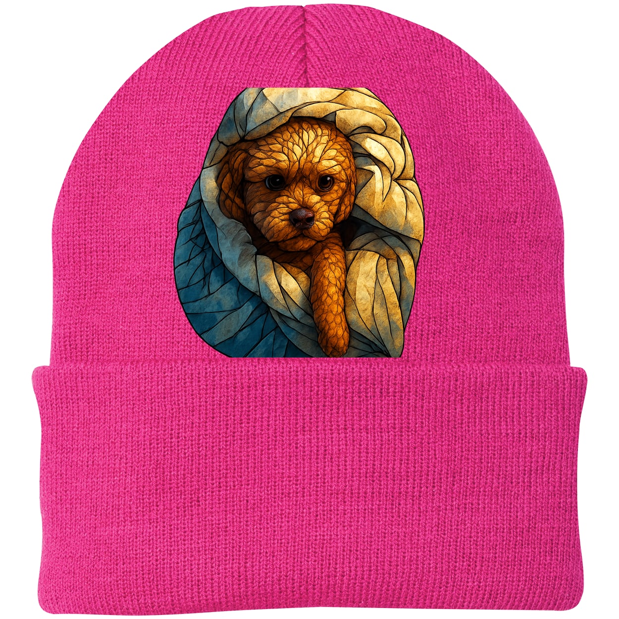 CP90 Port & Company Knit Beanie - Neon Pink