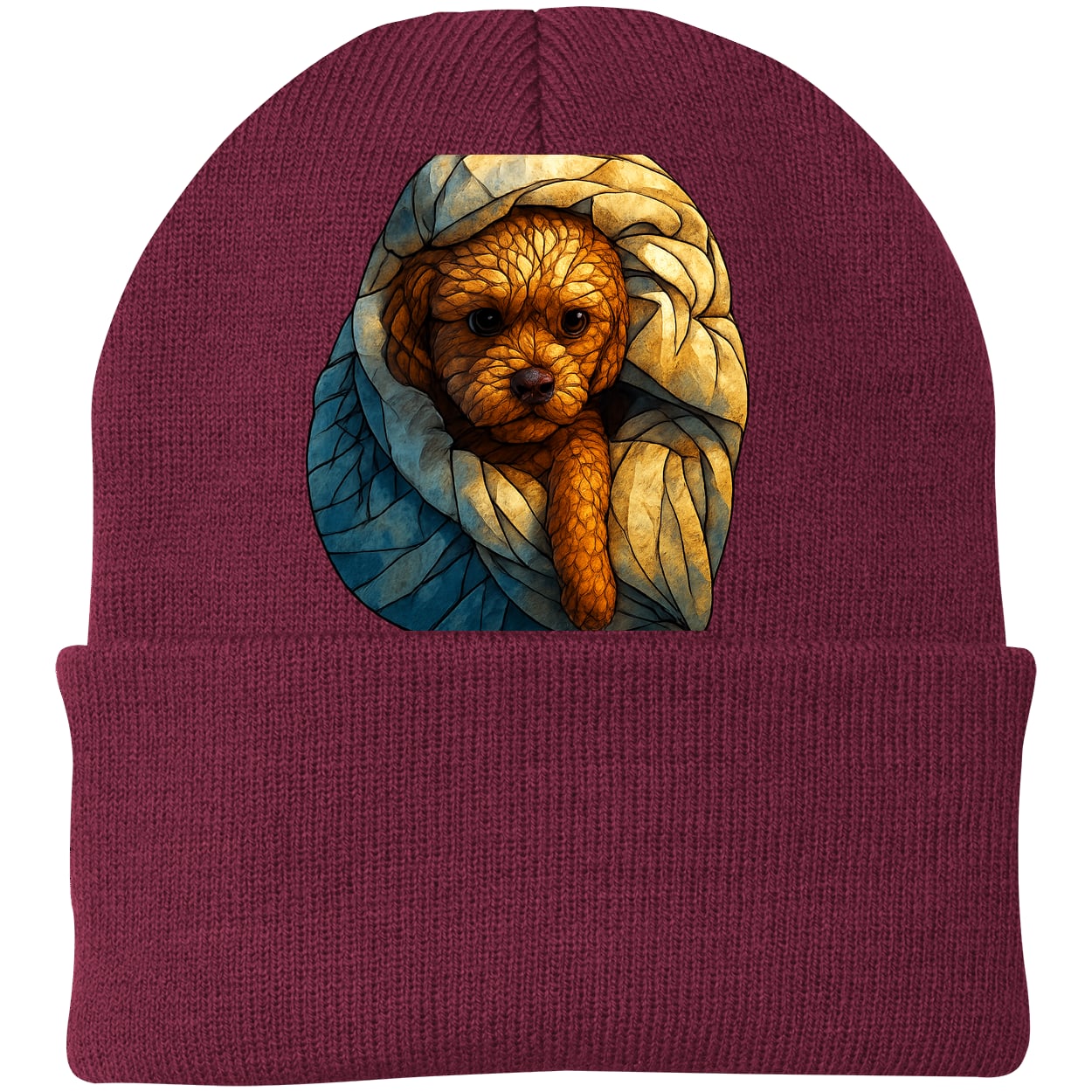 CP90 Port & Company Knit Beanie - Maroon