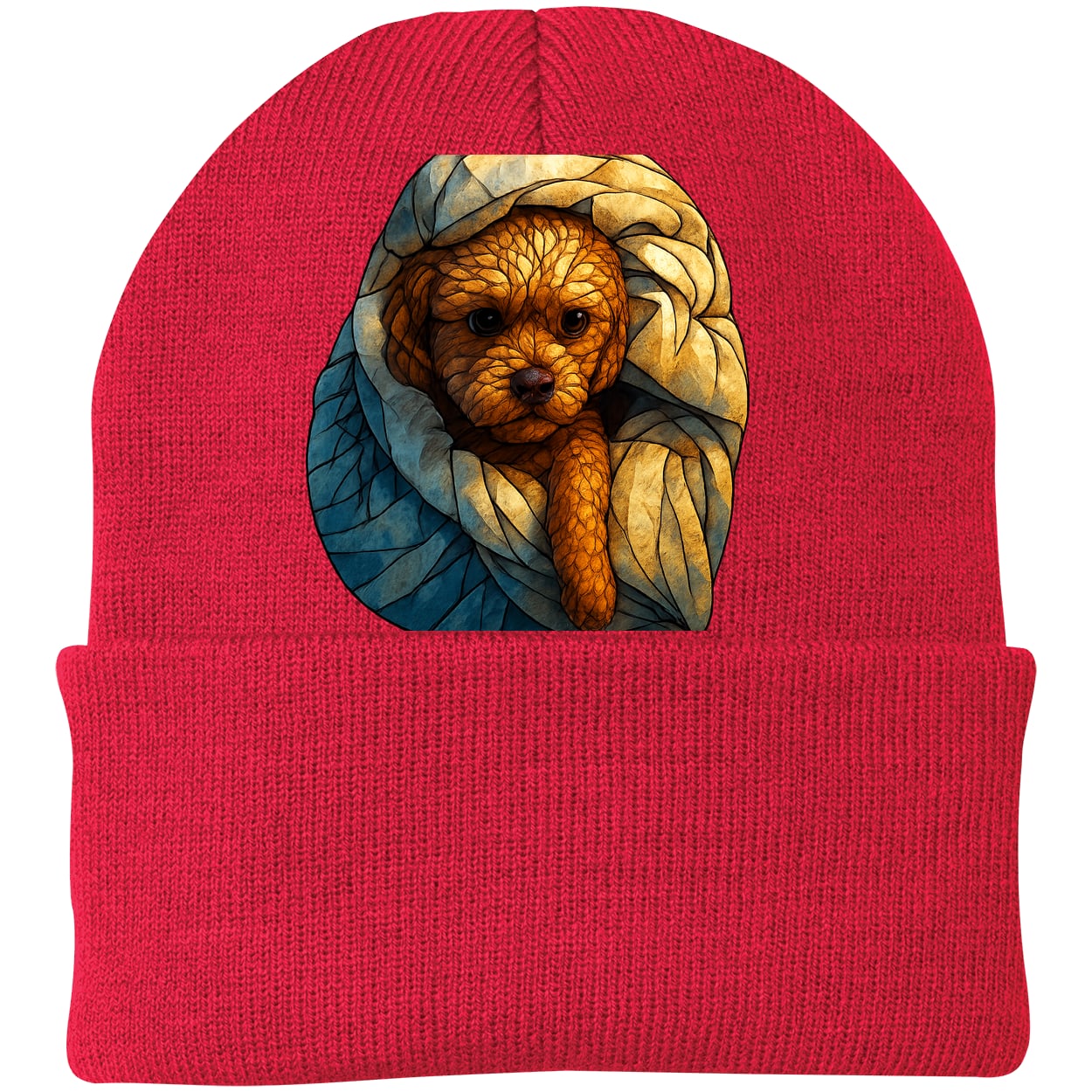 CP90 Port & Company Knit Beanie - Athletic Red
