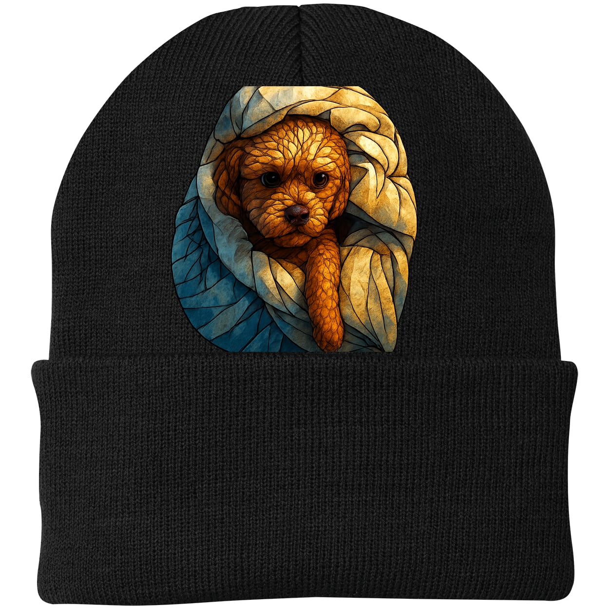 CP90 Port & Company Knit Beanie - Black
