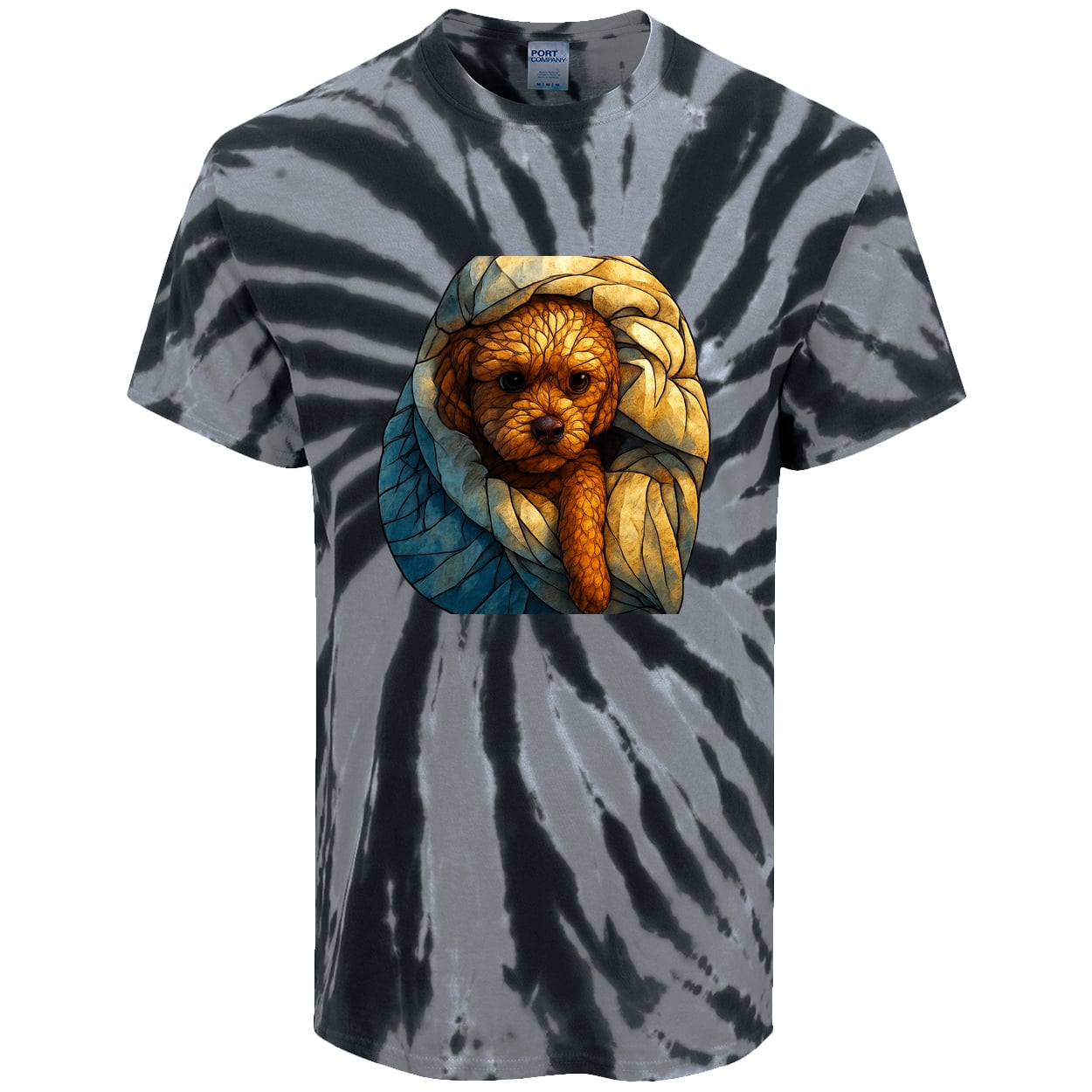 PC147 Port & Company Tie-Dye Tee - Black