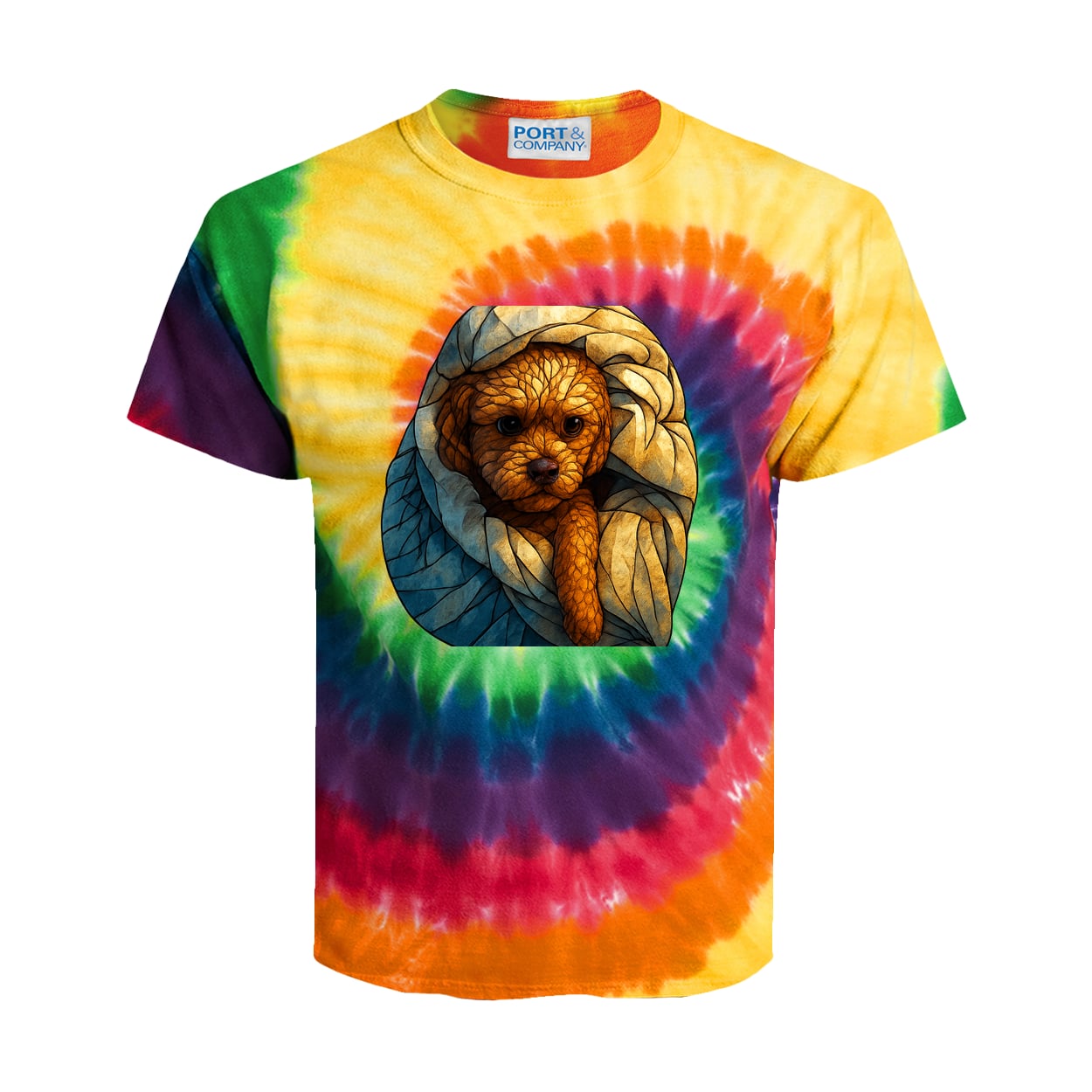PC147Y Port & Company Kids Tie-Dye Tee - Rainbow