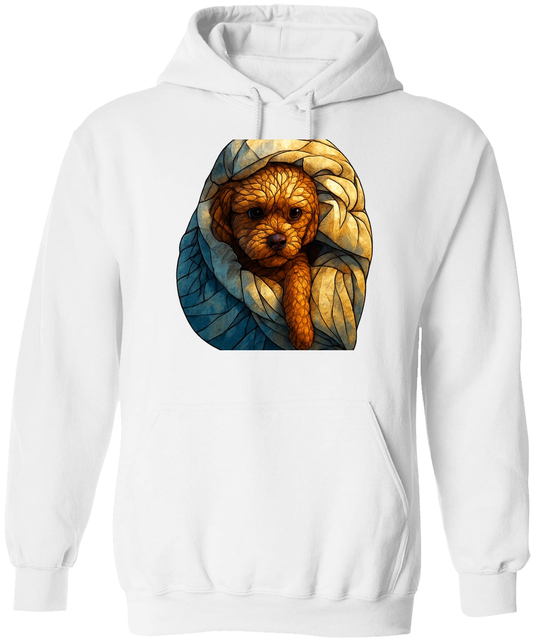 G185 Gildan Pullover Hoodie - White