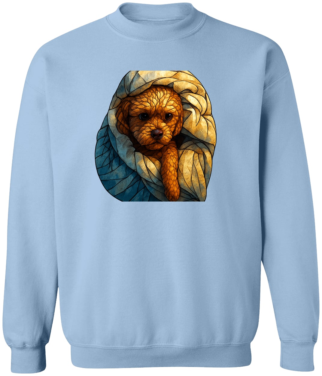 G180 Gildan Crewneck Pullover Sweatshirt - Light Blue