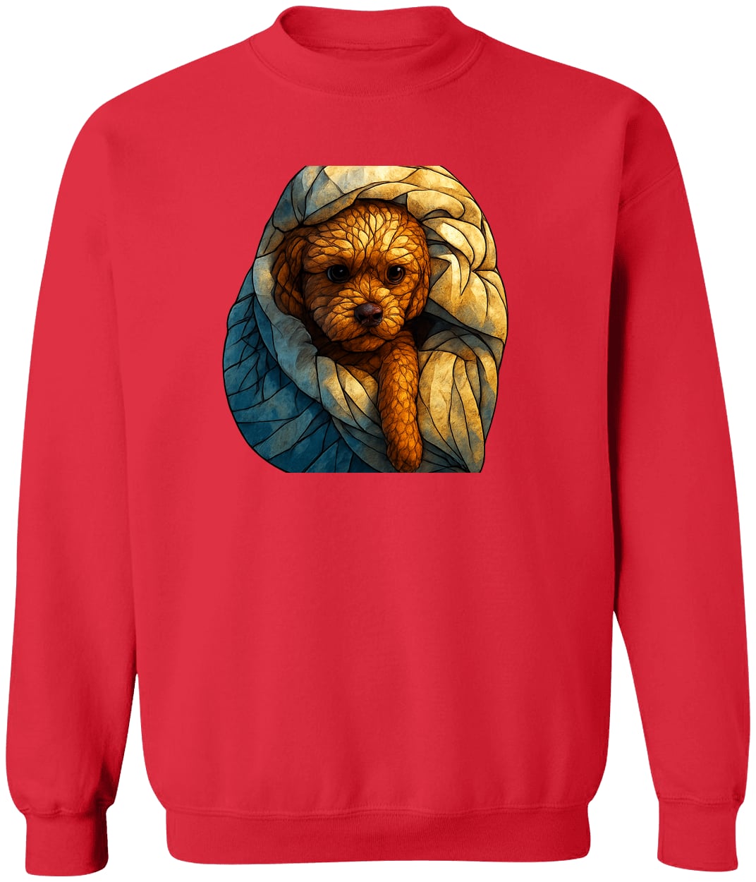 G180 Gildan Crewneck Pullover Sweatshirt - Red