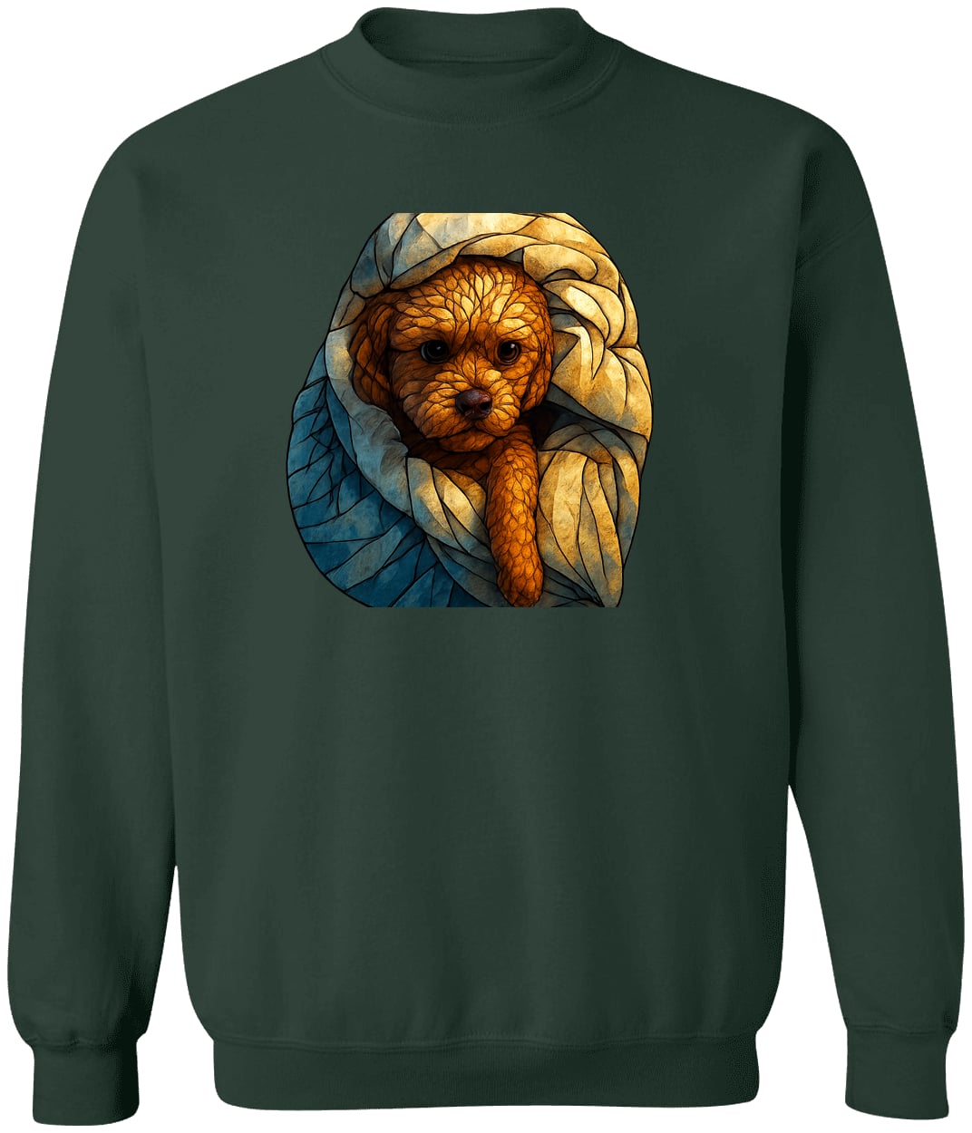 G180 Gildan Crewneck Pullover Sweatshirt - Forest Green