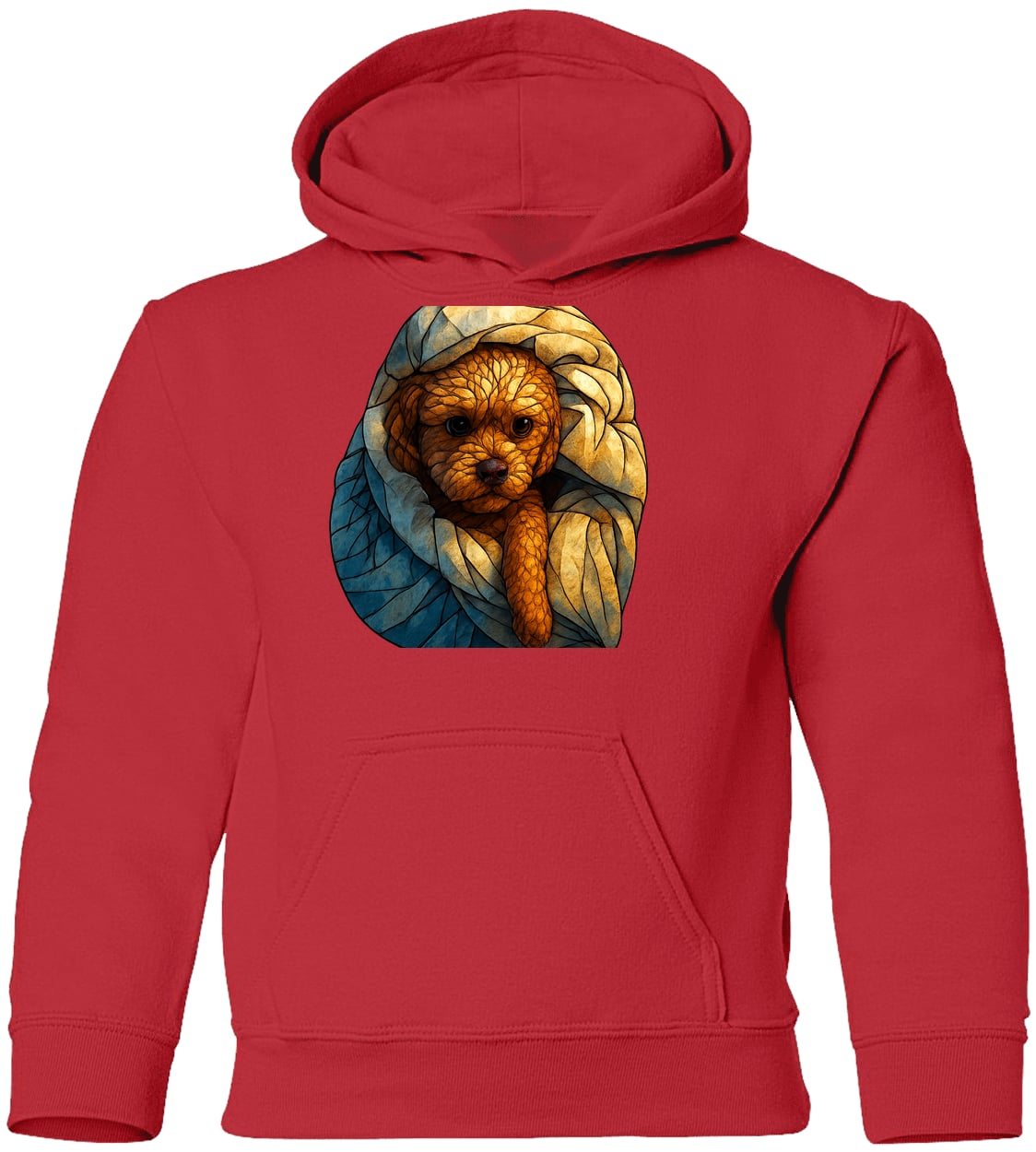 G185B Gildan Youth Pullover Hoodie - Red