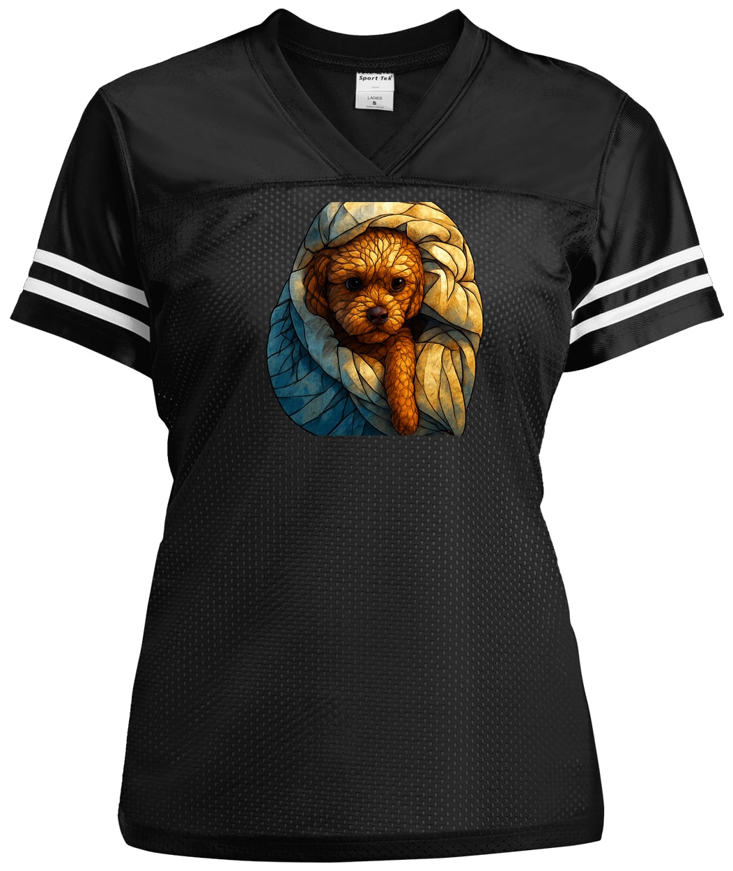 LST307 Sport-Tek Ladies' Replica Jersey - Black/White