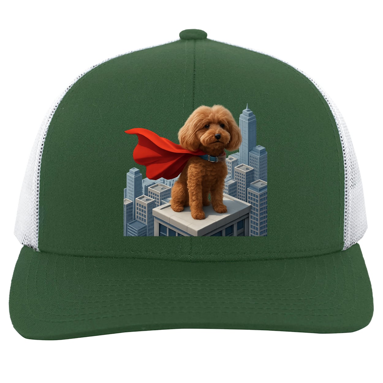 104C Trucker Snap Back - Dark Green/White