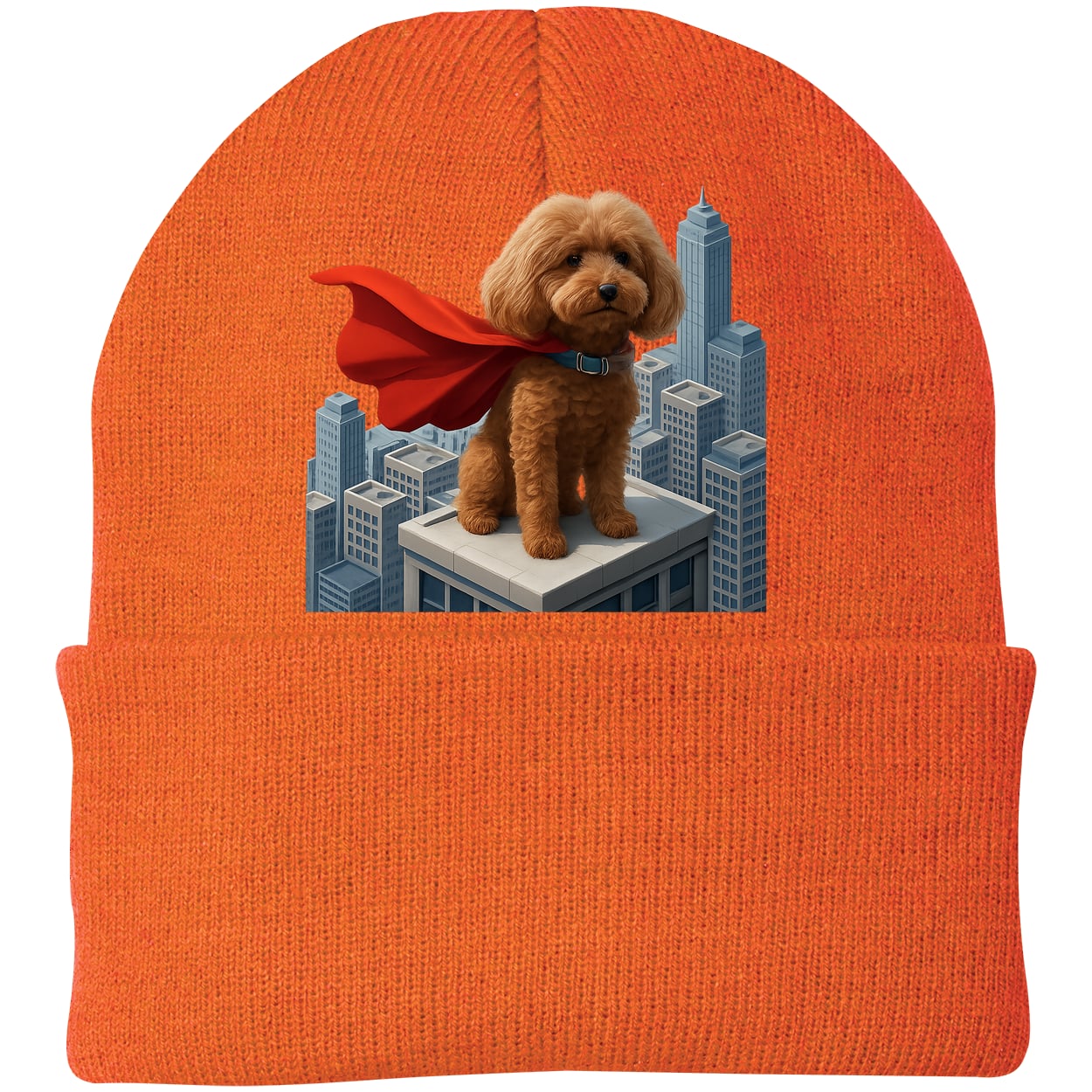 CP90 Port & Company Knit Beanie - Neon Orange