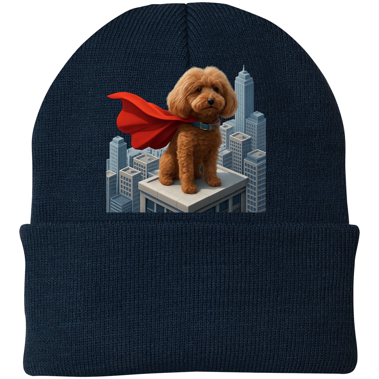 CP90 Port & Company Knit Beanie - Navy