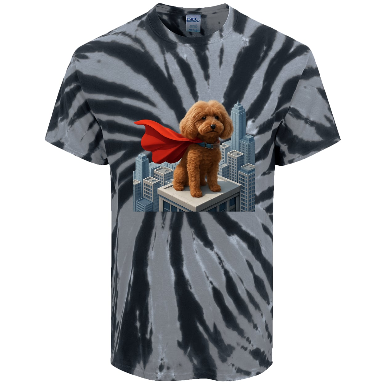 PC147 Port & Company Tie-Dye Tee - Black