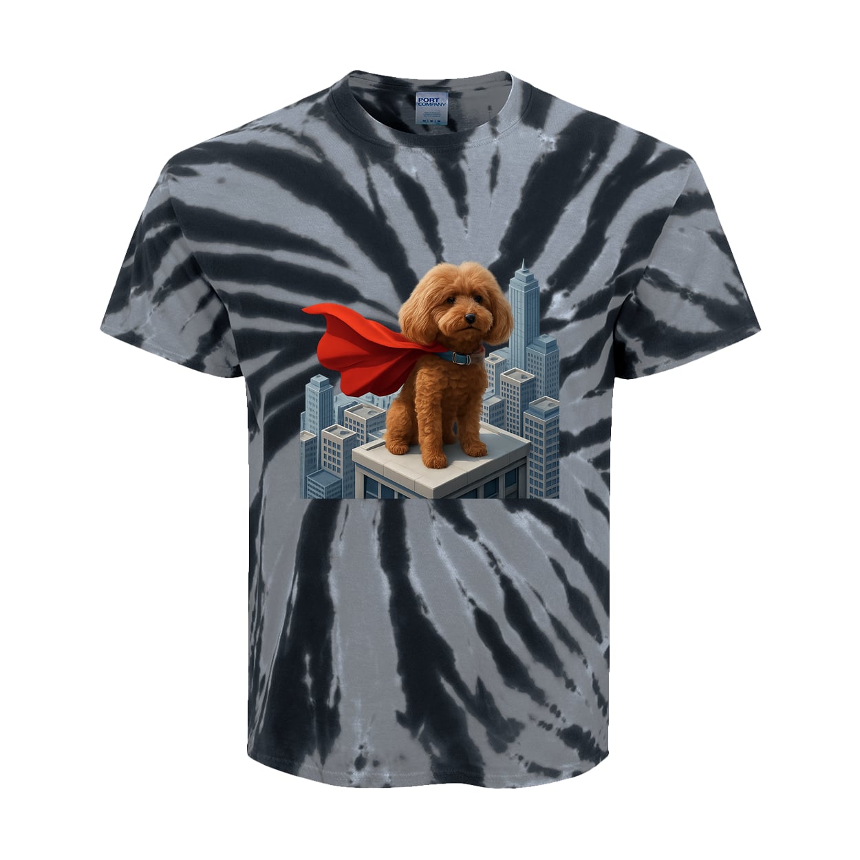 PC147Y Port & Company Kids Tie-Dye Tee - Black