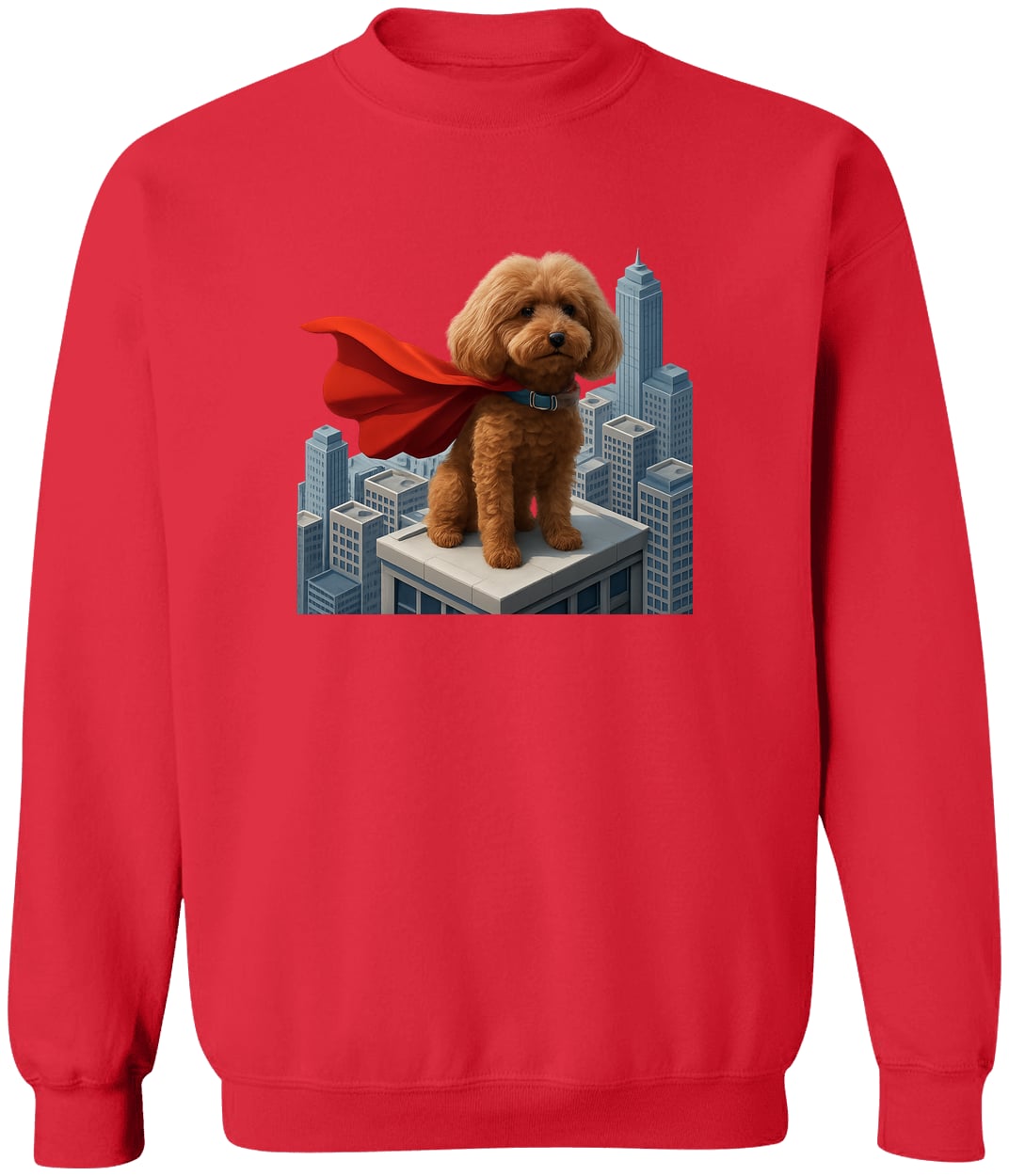 G180 Gildan Crewneck Pullover Sweatshirt - Red