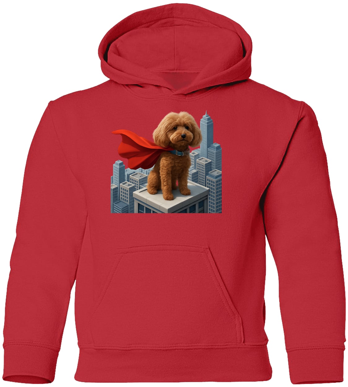 G185B Gildan Youth Pullover Hoodie - Red