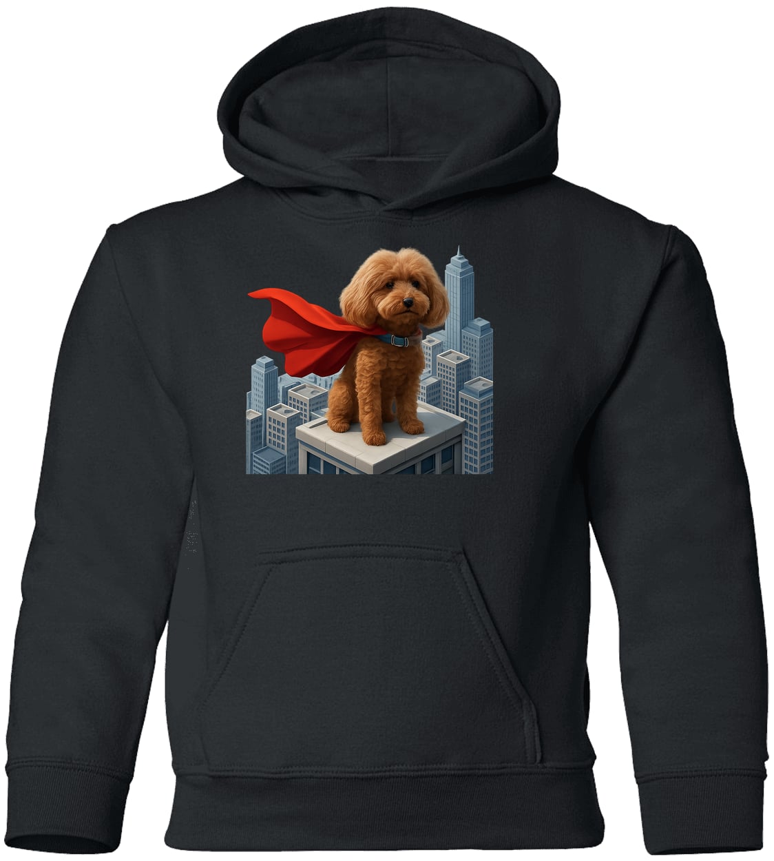 G185B Gildan Youth Pullover Hoodie - Black
