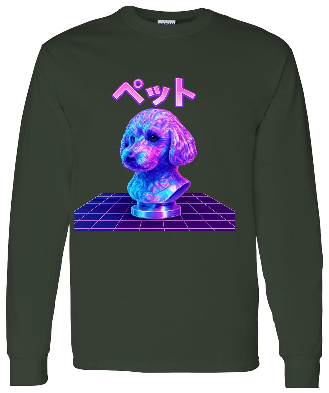 G540 LS T-Shirt 5.3 oz. - Forest Green