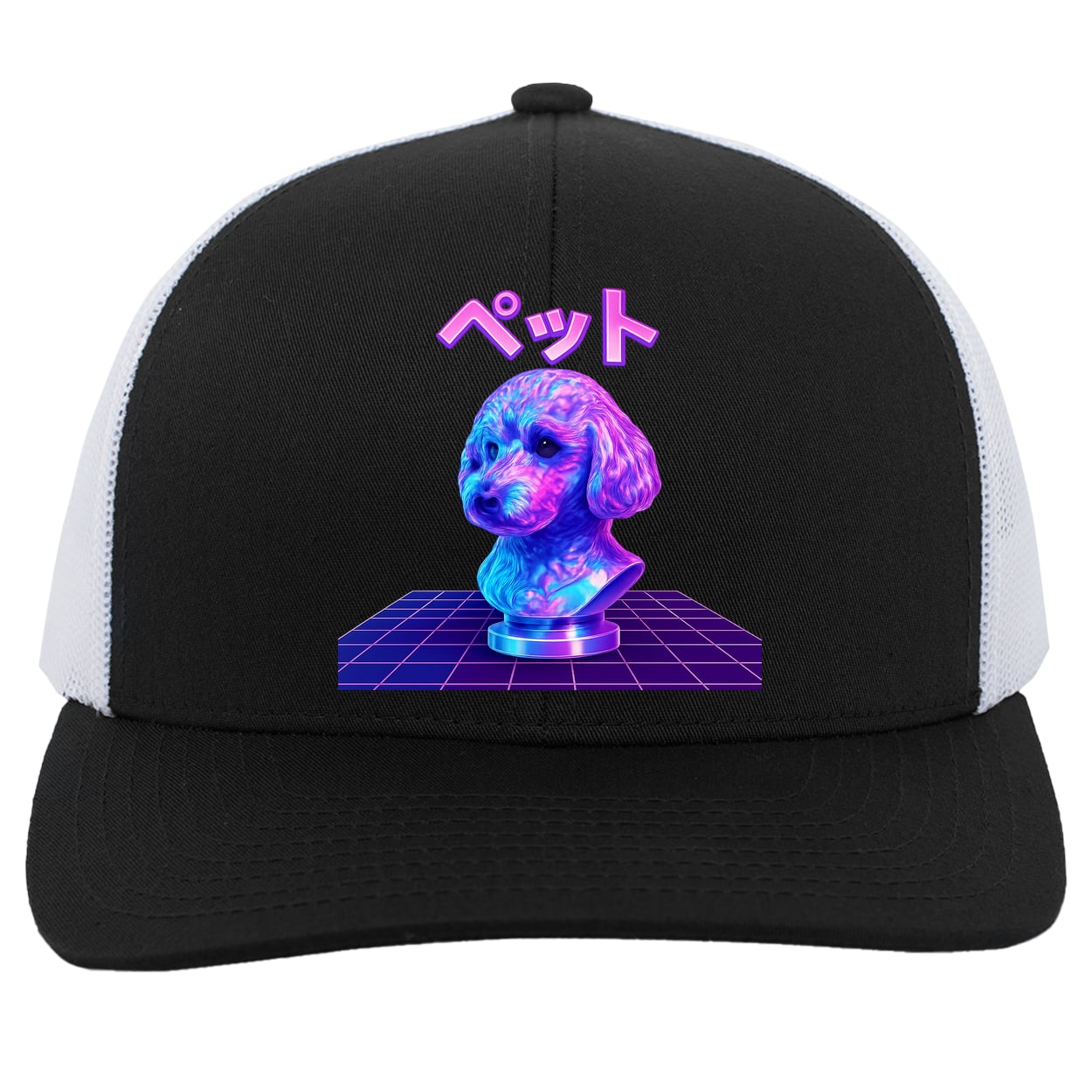 104C Trucker Snap Back - Black/White