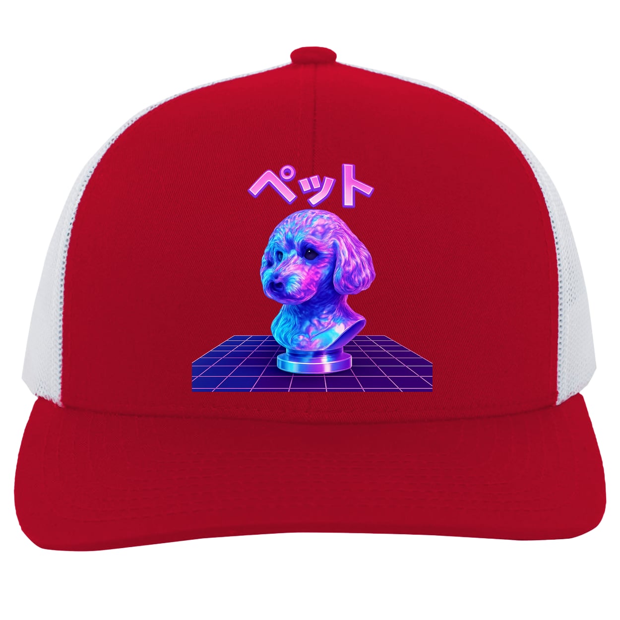 104C Trucker Snap Back - Red/White