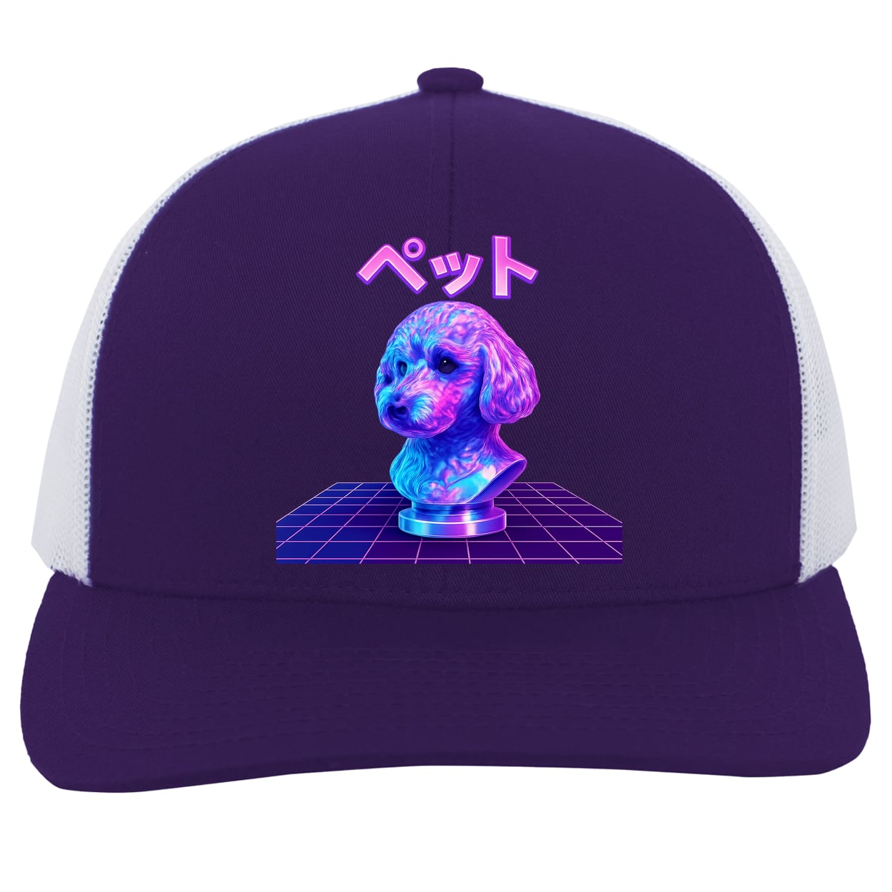 104C Trucker Snap Back - Purple/White