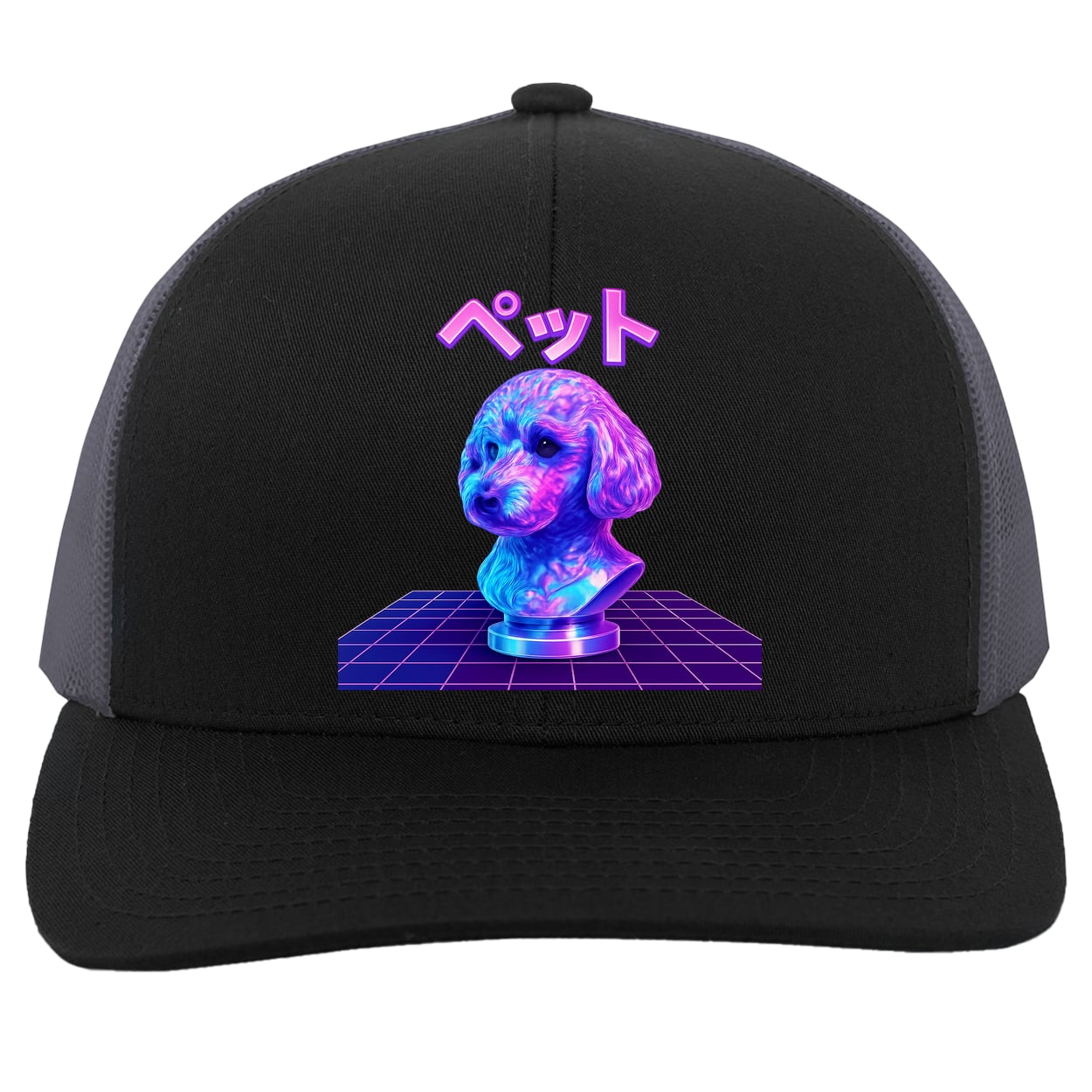 104C Trucker Snap Back - Black/Graphite