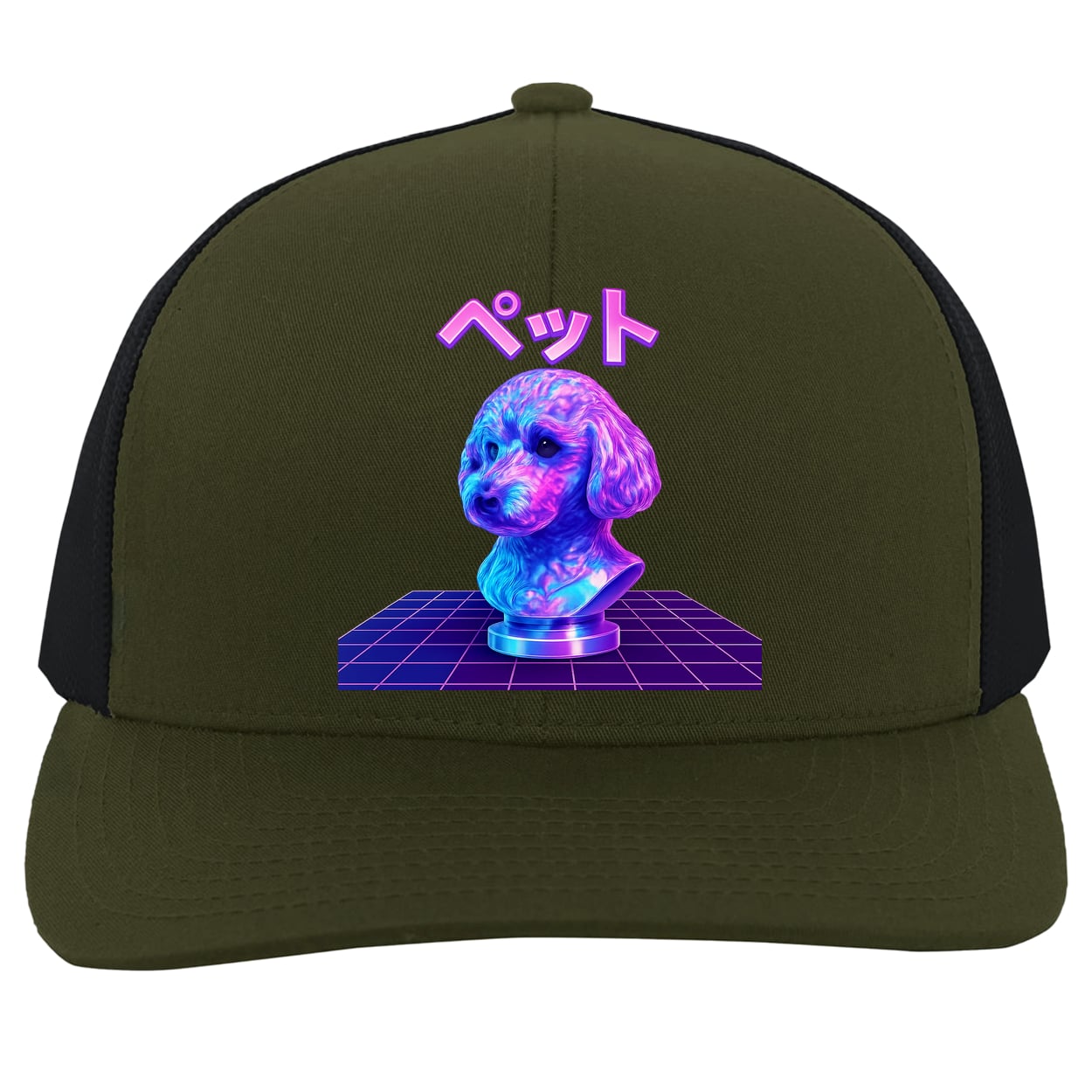 104C Trucker Snap Back - Moss/Charcoal