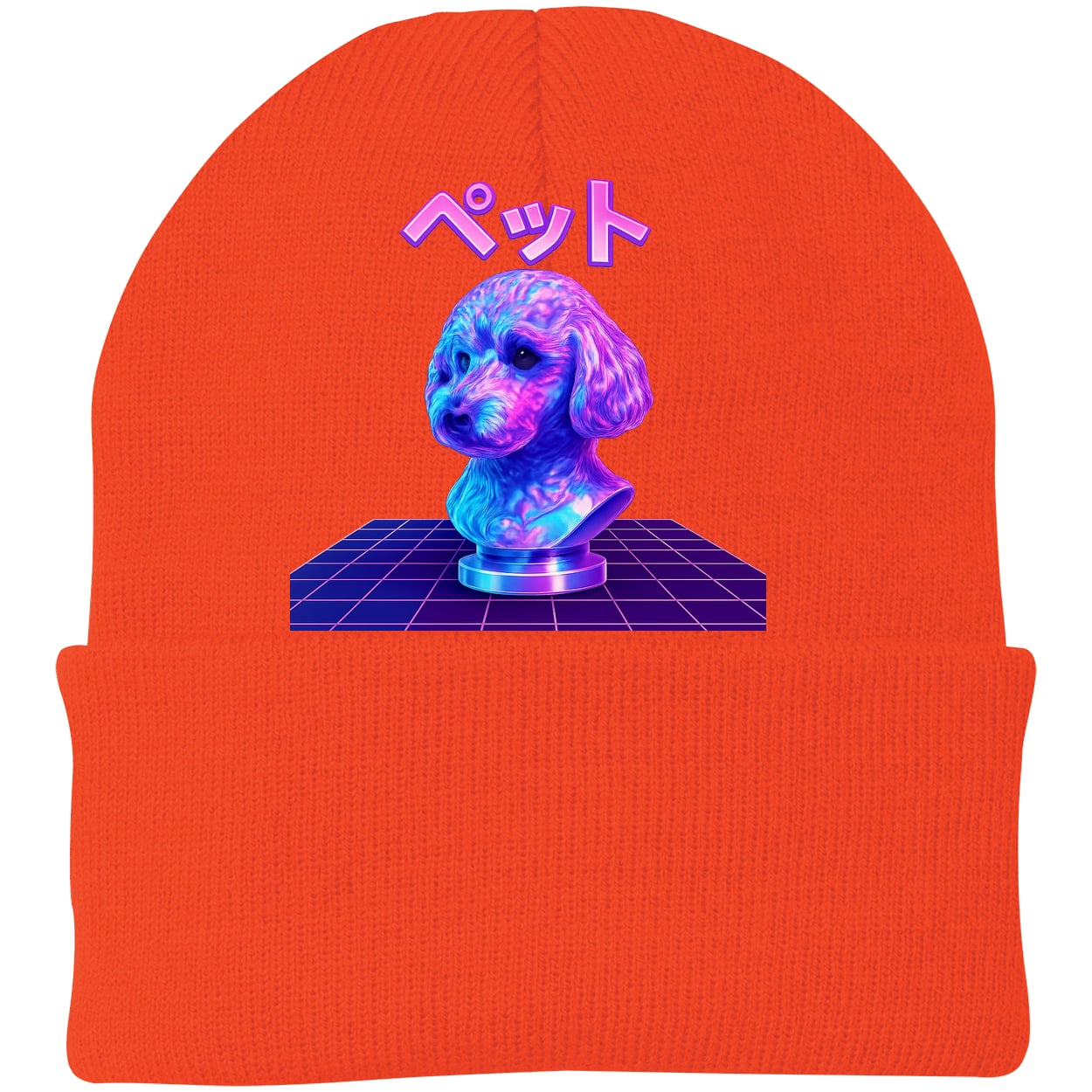 CP90 Port & Company Knit Beanie - Athletic Orange