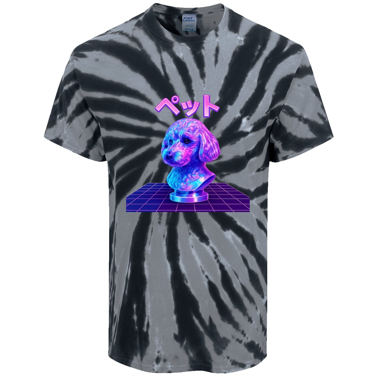 PC147 Port & Company Tie-Dye Tee - Black