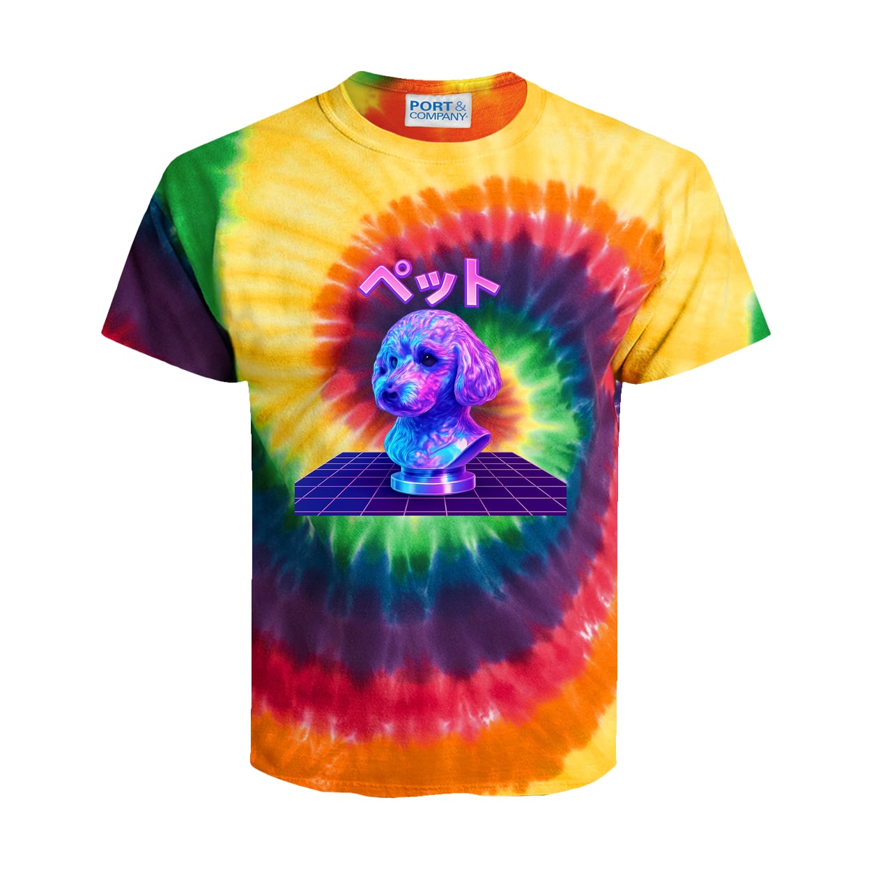 PC147Y Port & Company Kids Tie-Dye Tee - Rainbow