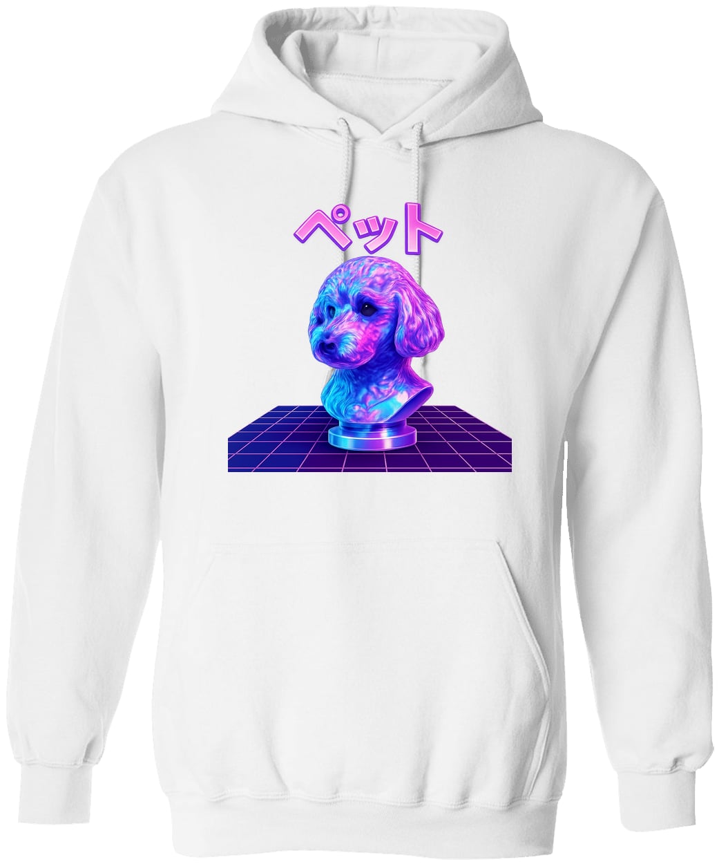 G185 Gildan Pullover Hoodie - White