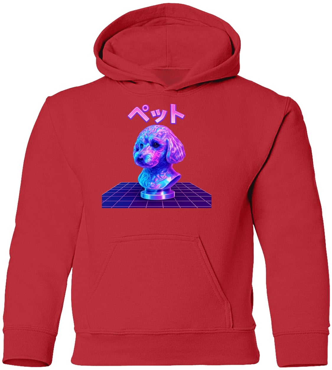 G185B Gildan Youth Pullover Hoodie - Red