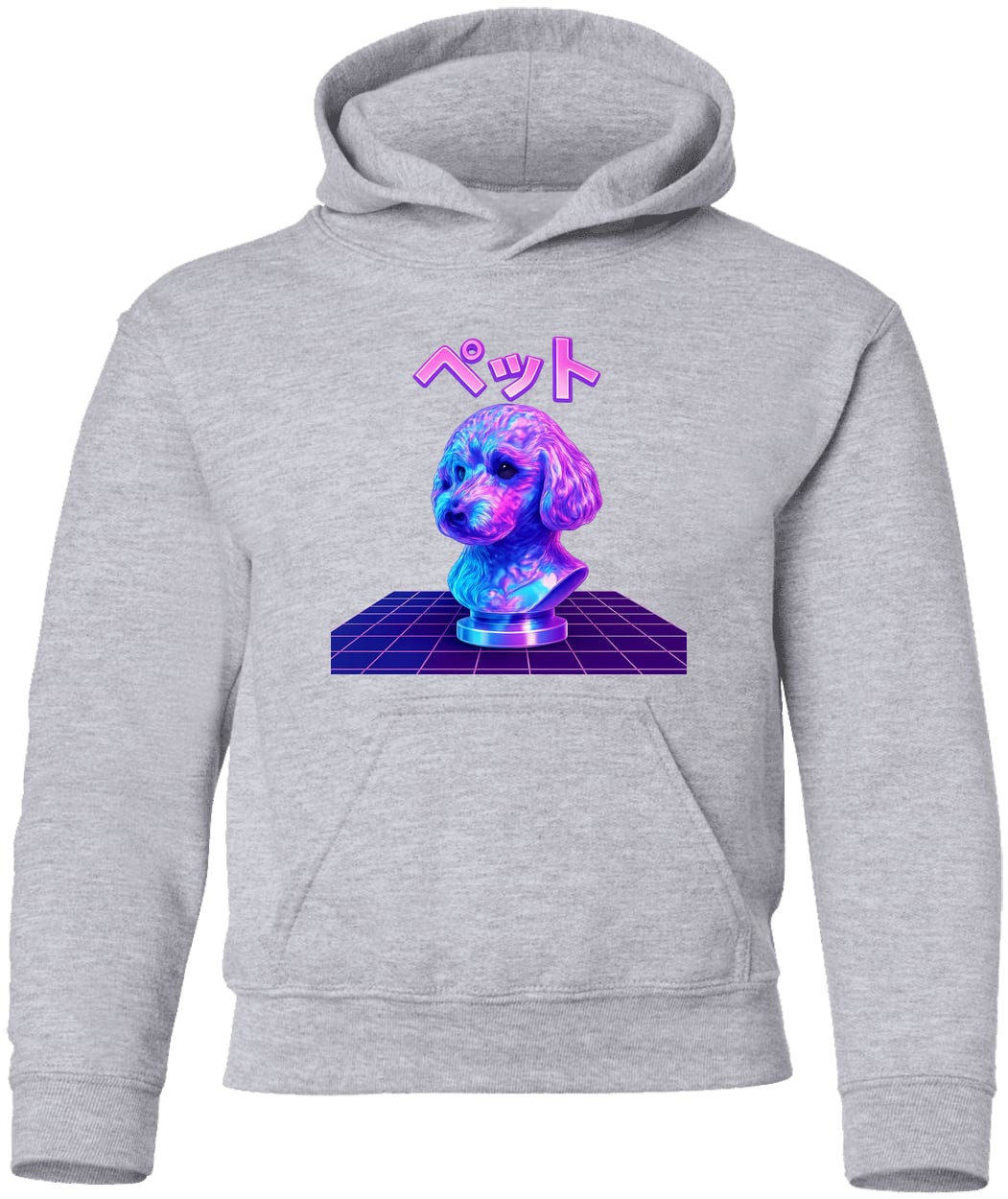 G185B Gildan Youth Pullover Hoodie - Sport Grey