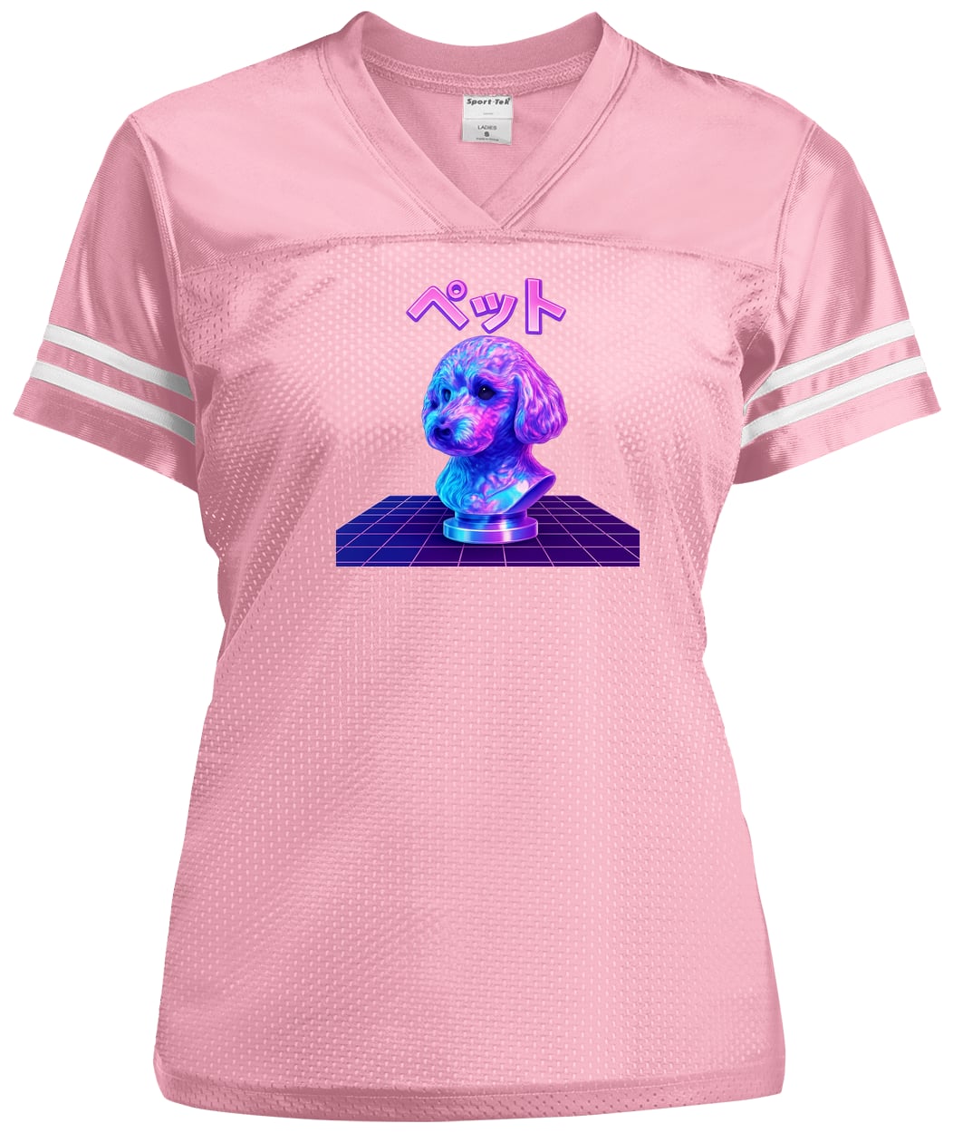 LST307 Sport-Tek Ladies' Replica Jersey - Light Pink/White