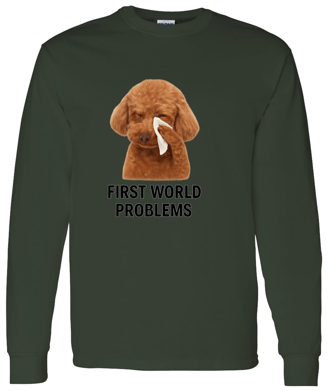 G540 LS T-Shirt 5.3 oz. - Forest Green