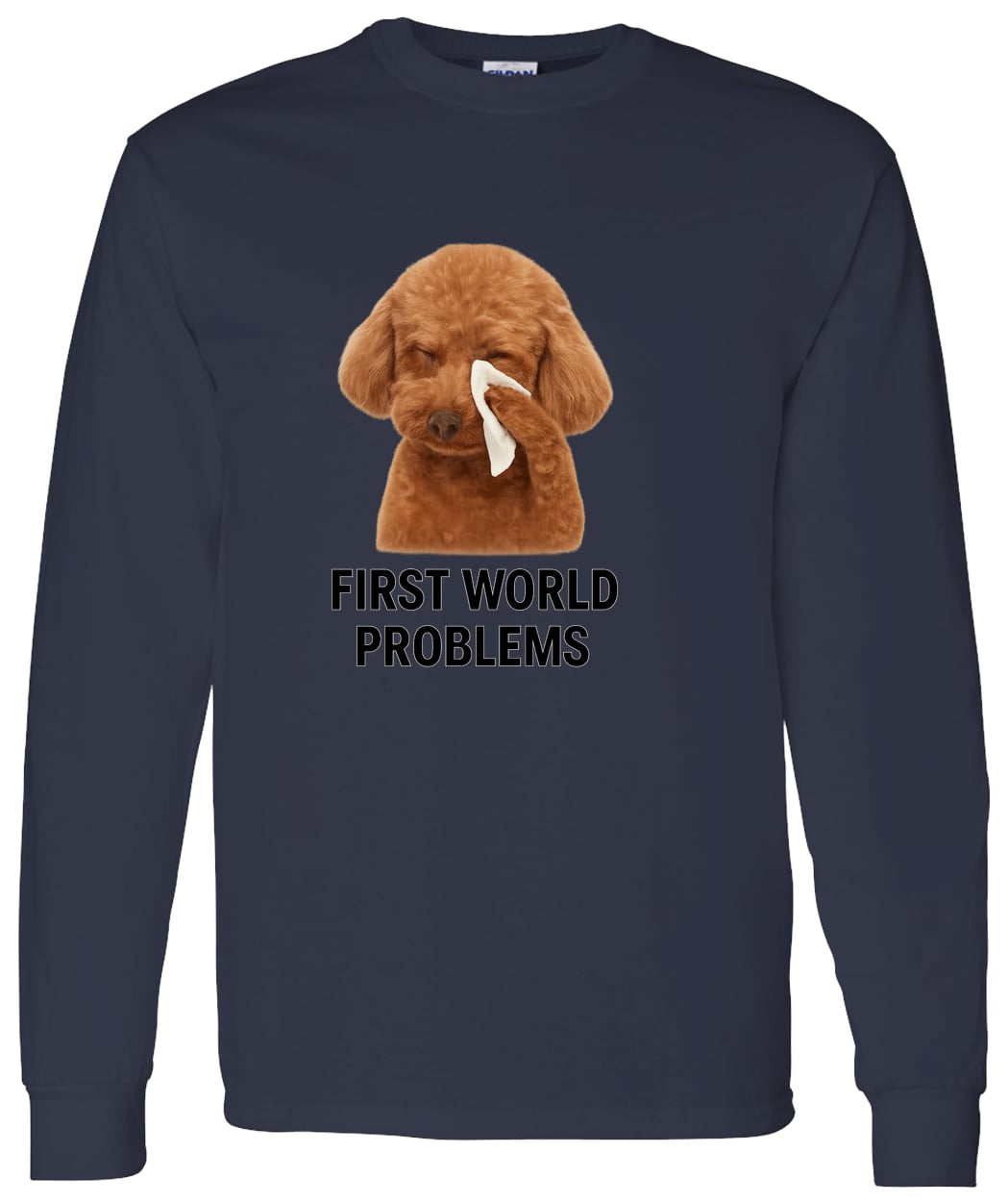 G540 LS T-Shirt 5.3 oz. - Navy