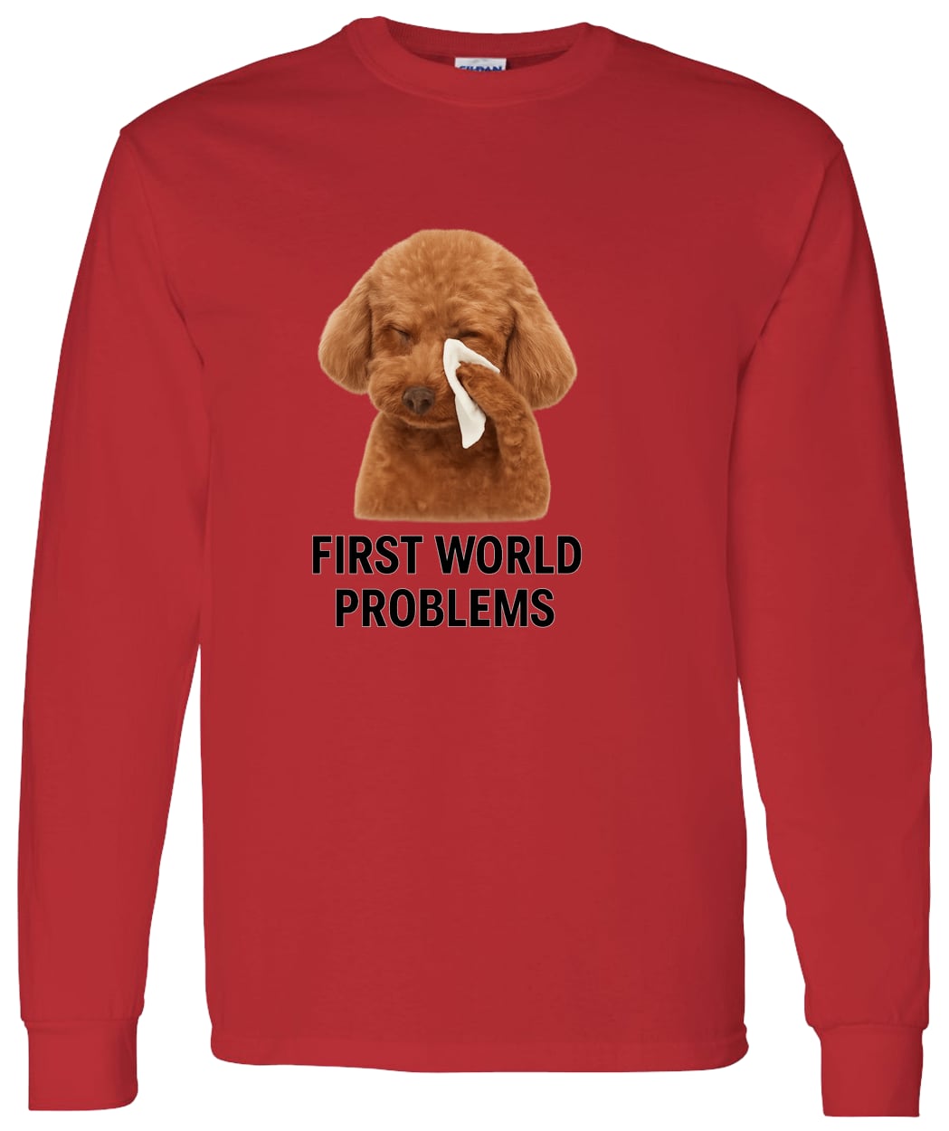 G540 LS T-Shirt 5.3 oz. - Red