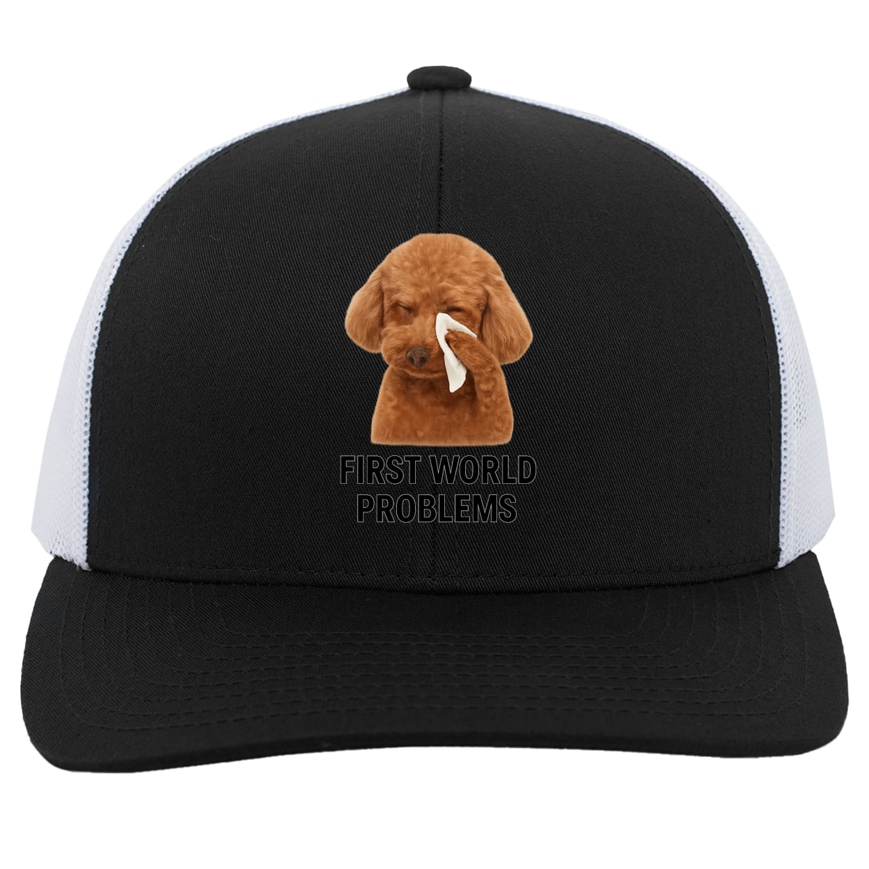 104C Trucker Snap Back - Black/White