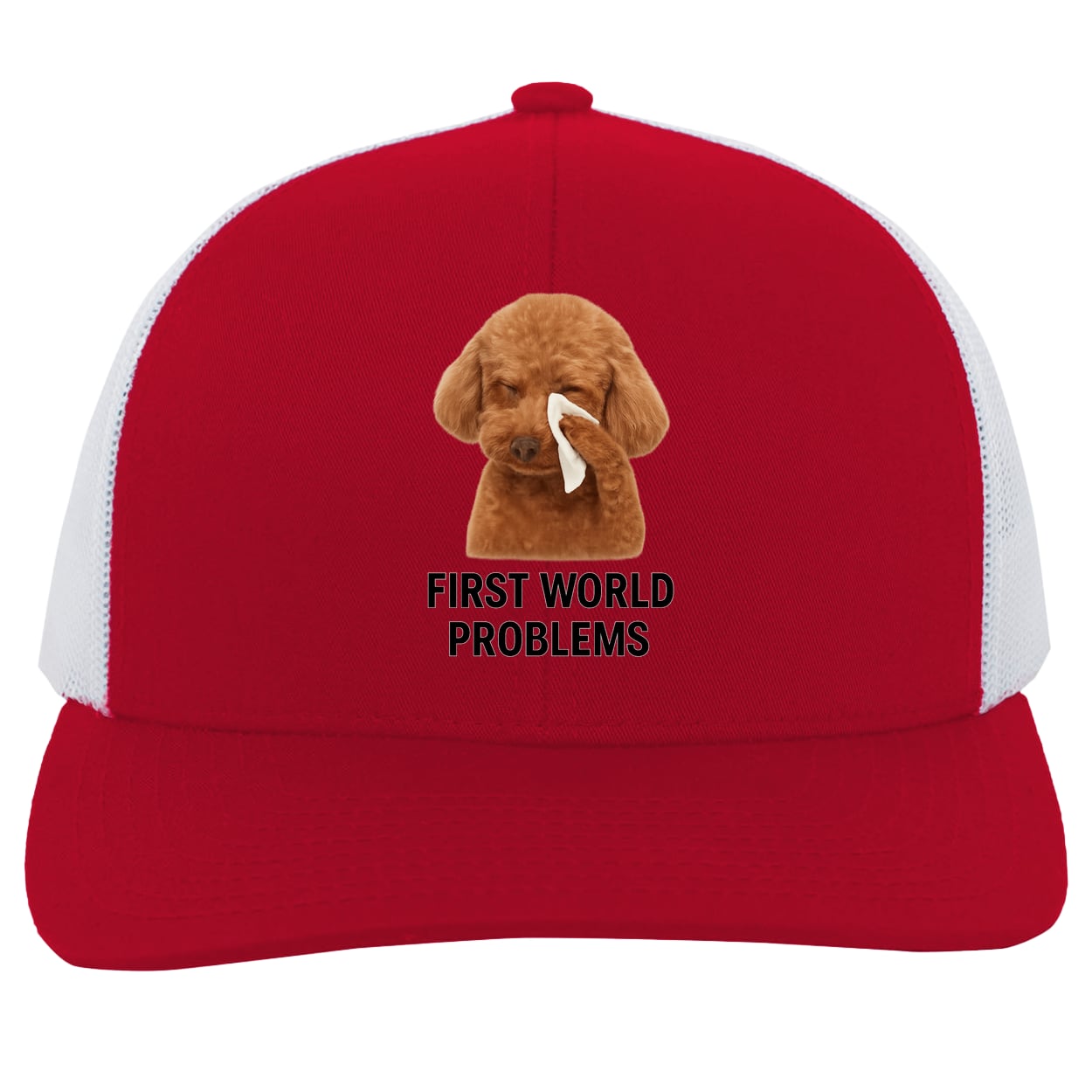 104C Trucker Snap Back - Red/White