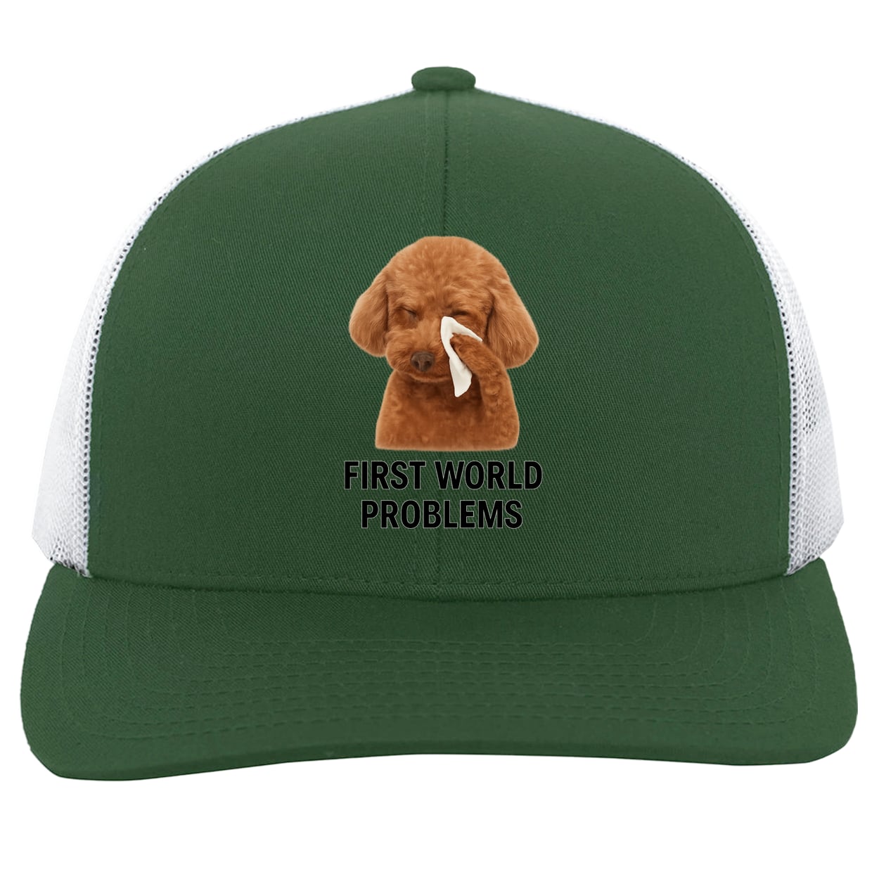 104C Trucker Snap Back - Dark Green/White