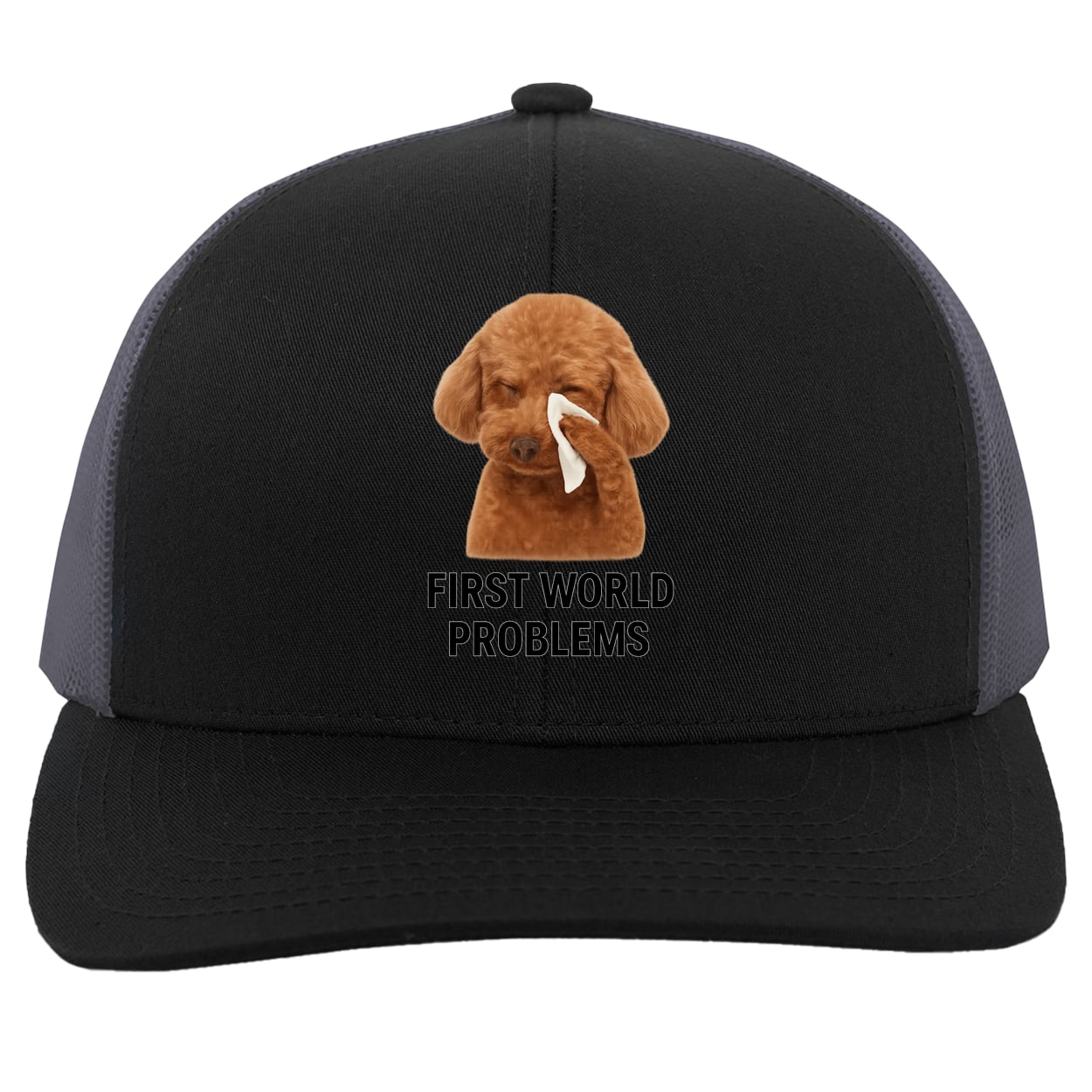 104C Trucker Snap Back - Black/Graphite