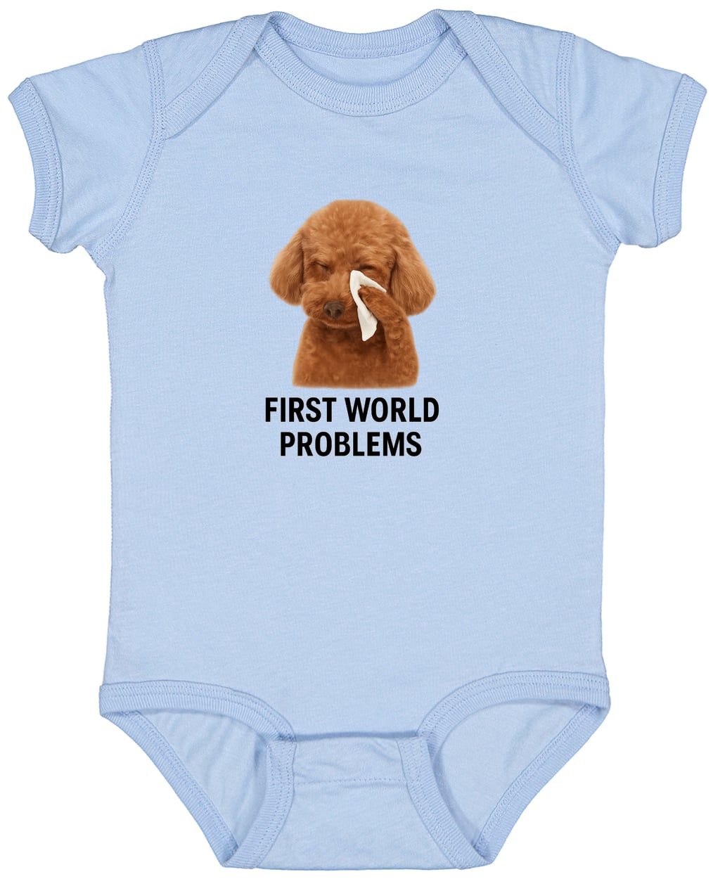 4424 Infant Fine Jersey Bodysuit - Light Blue
