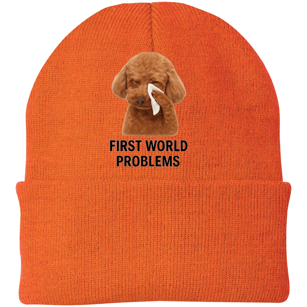 CP90 Port & Company Knit Beanie - Neon Orange