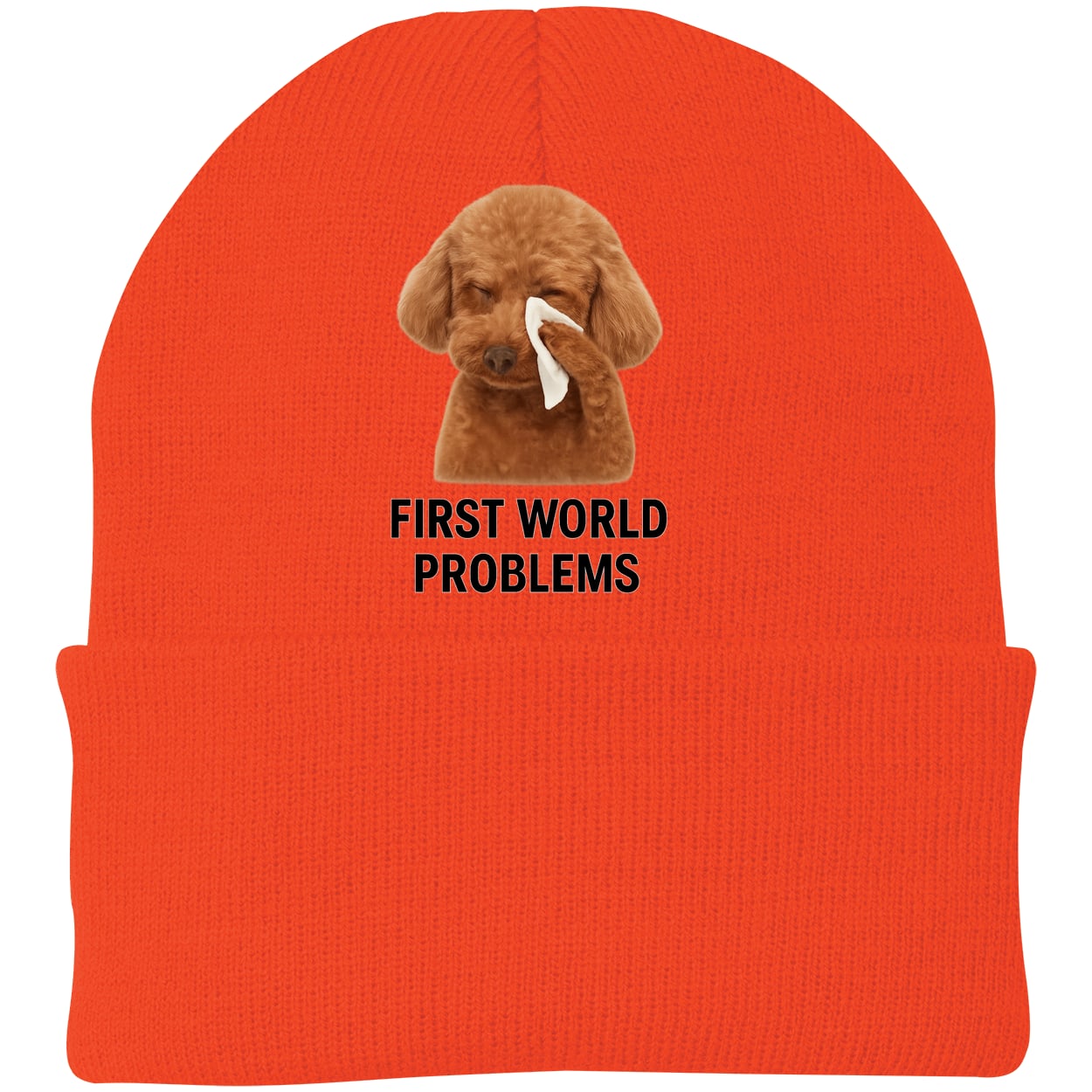 CP90 Port & Company Knit Beanie - Athletic Orange