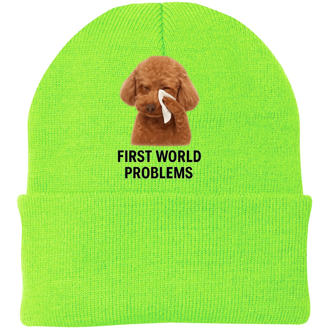 CP90 Port & Company Knit Beanie - Neon Green