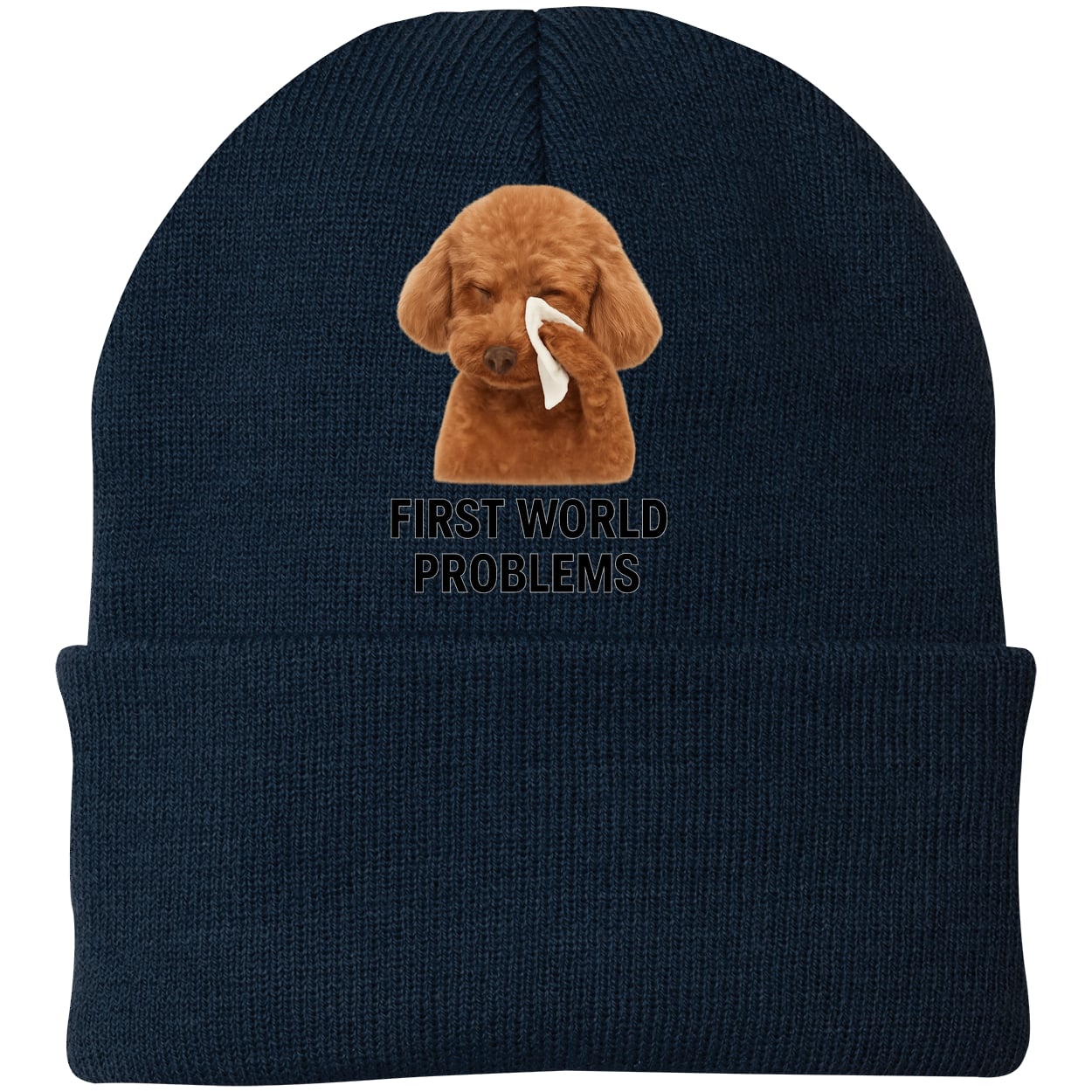 CP90 Port & Company Knit Beanie - Navy